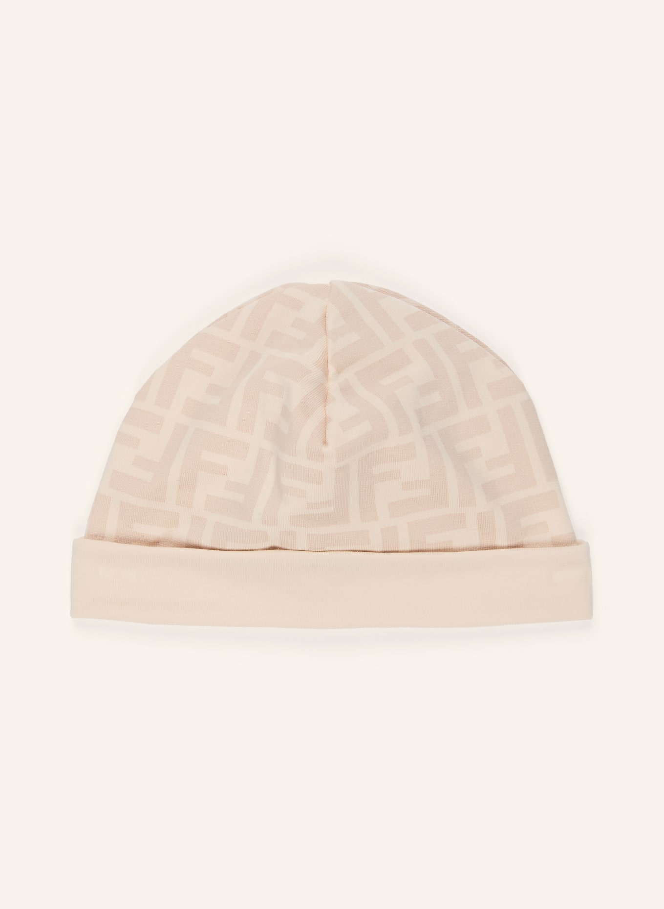 FENDI Set: Strampler, Mütze und Latz: CREME / BEIGE