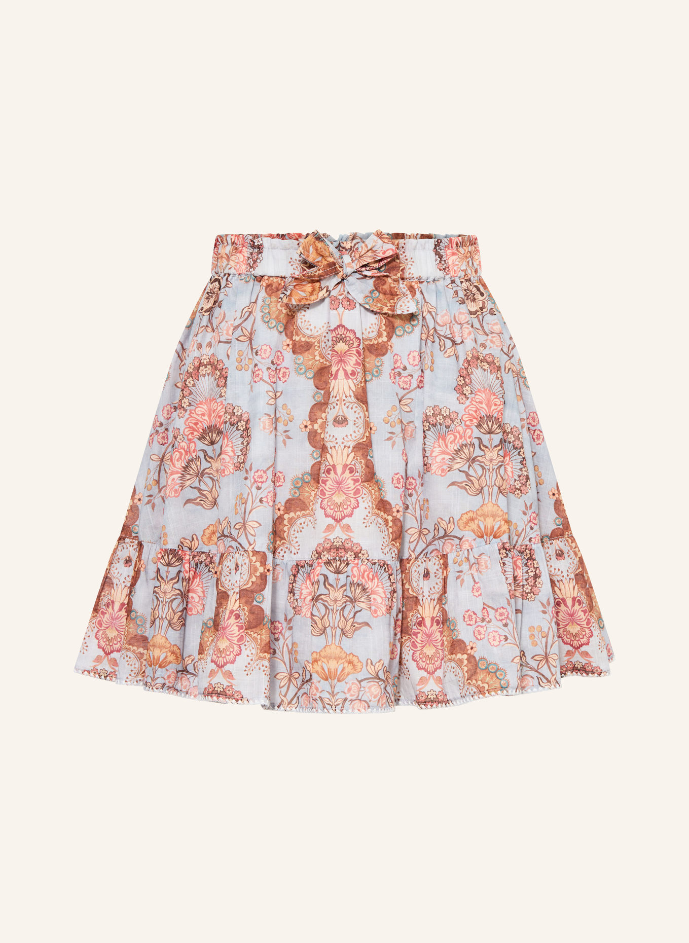 ZIMMERMANN Skirt DAYLIGHT: LIGHT BLUE / BROWN / DUSKY PINK