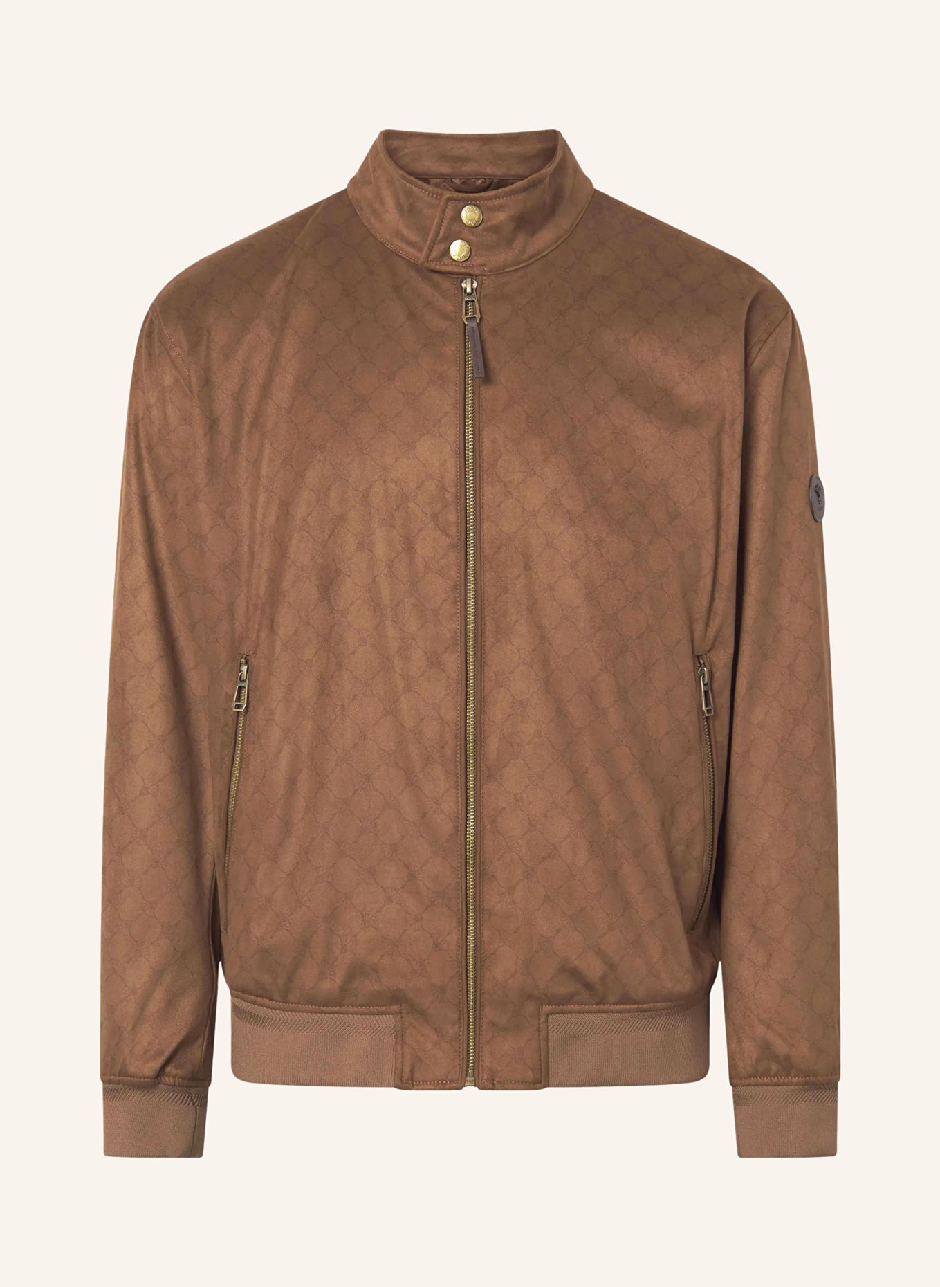 JOOP! Bunda PEDRO v koženém vzhledu: HNĚDÁ