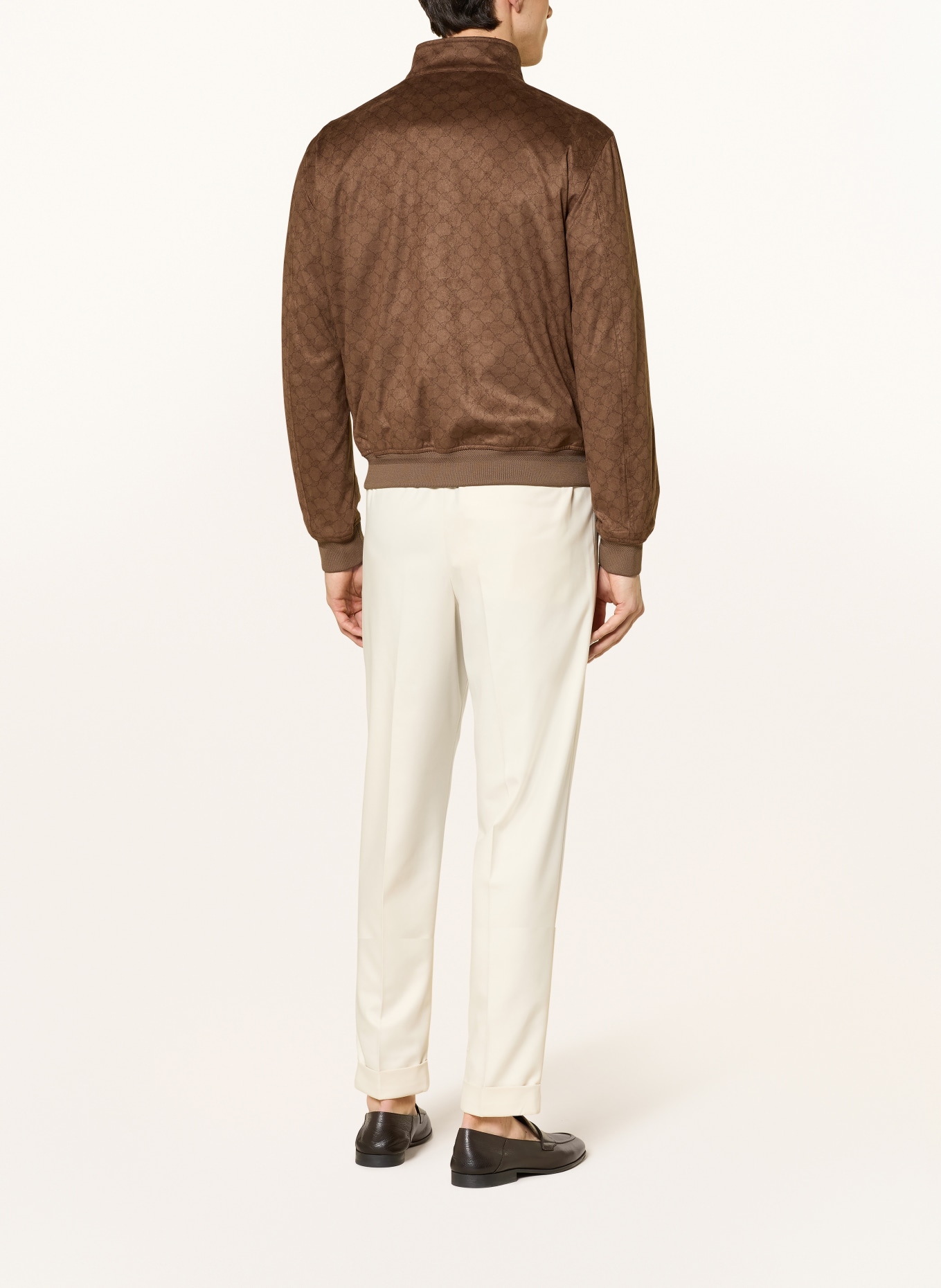 JOOP! Bunda PEDRO v koženém vzhledu: HNĚDÁ