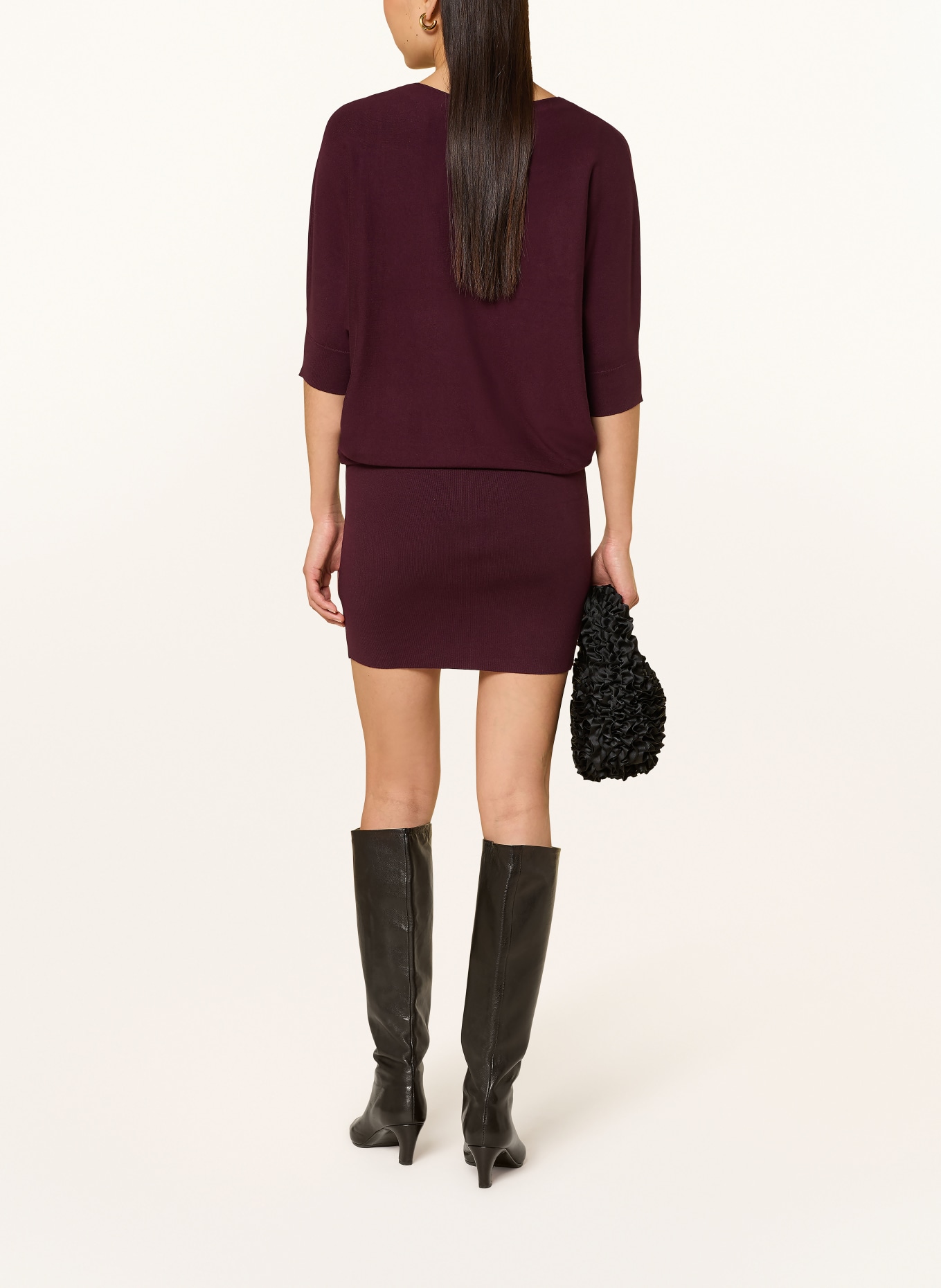 Phase Eight Knit dress BECCA: DARK RED