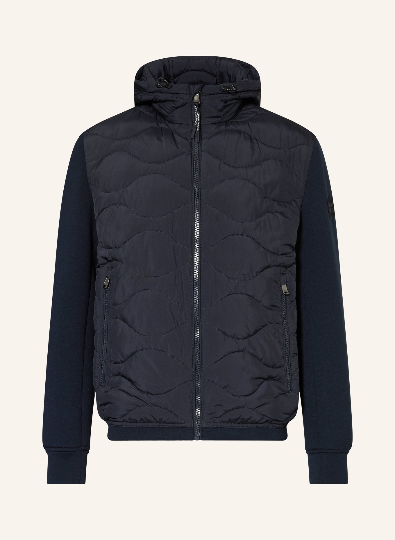 JOOP! JEANS Steppjacke im Materialmix: DUNKELBLAU