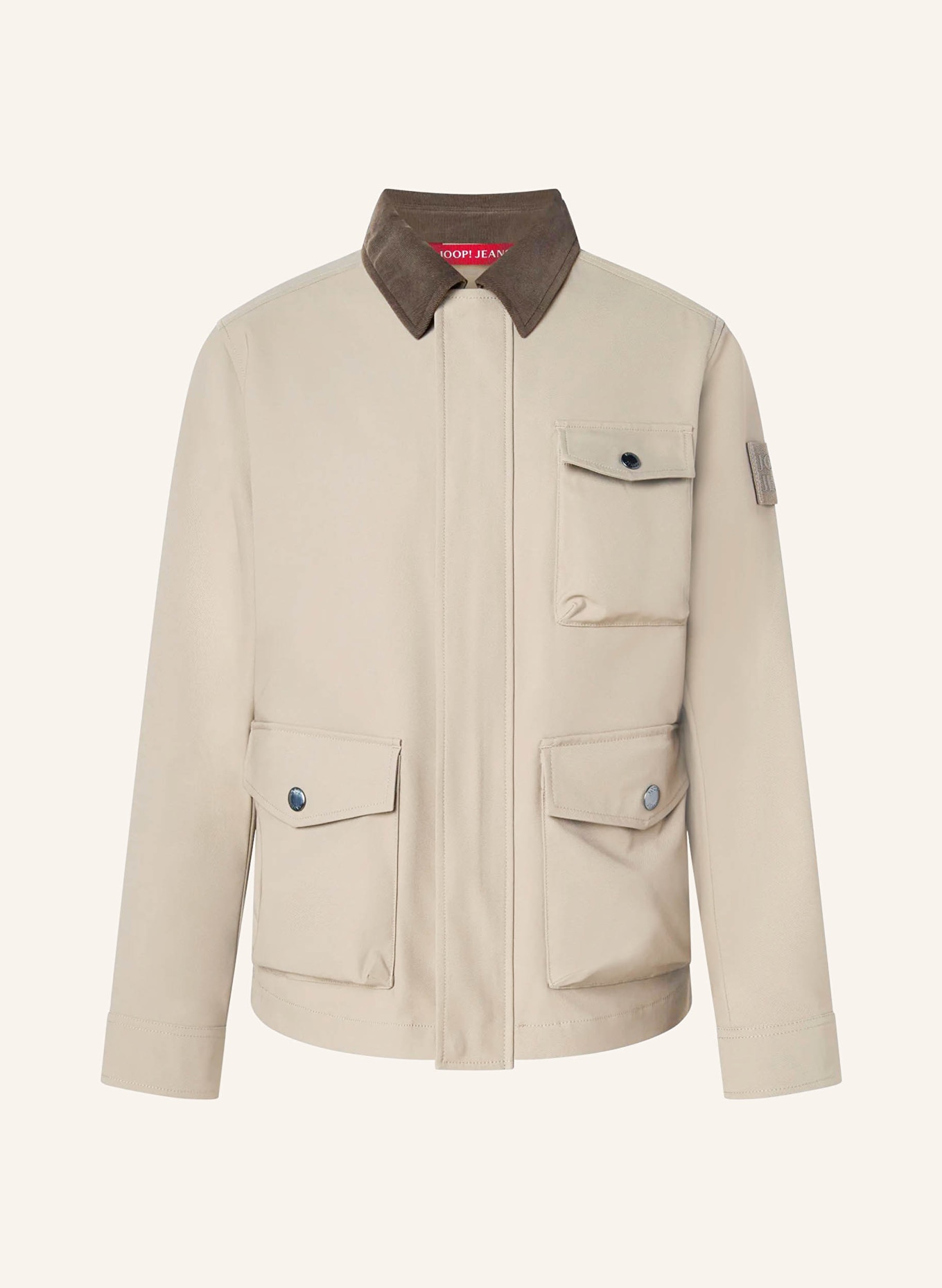 JOOP! JEANS Field jacket SKYLER: TAUPE / DARK BROWN