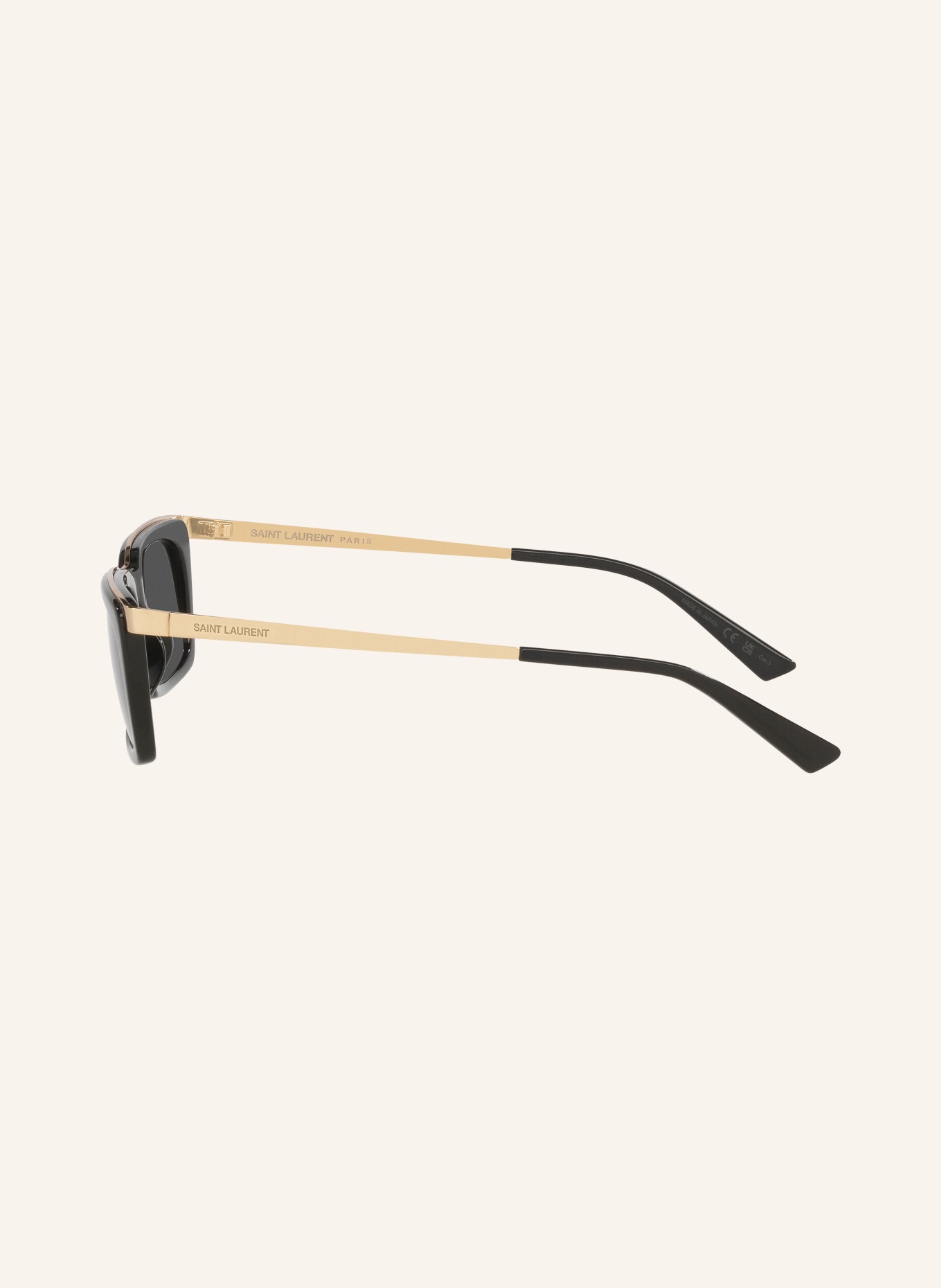SAINT LAURENT Sonnenbrille YS000663: YS000663 - SCHWARZ GOLD/ GRAU