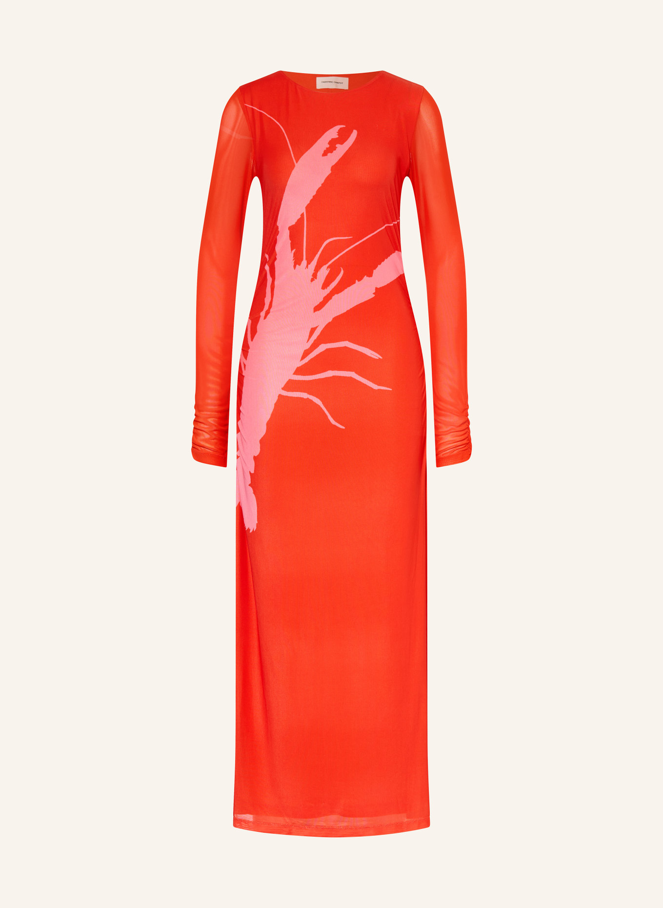 FABIENNE CHAPOT Robe en maille SIONARA: ROUGE / ROSE