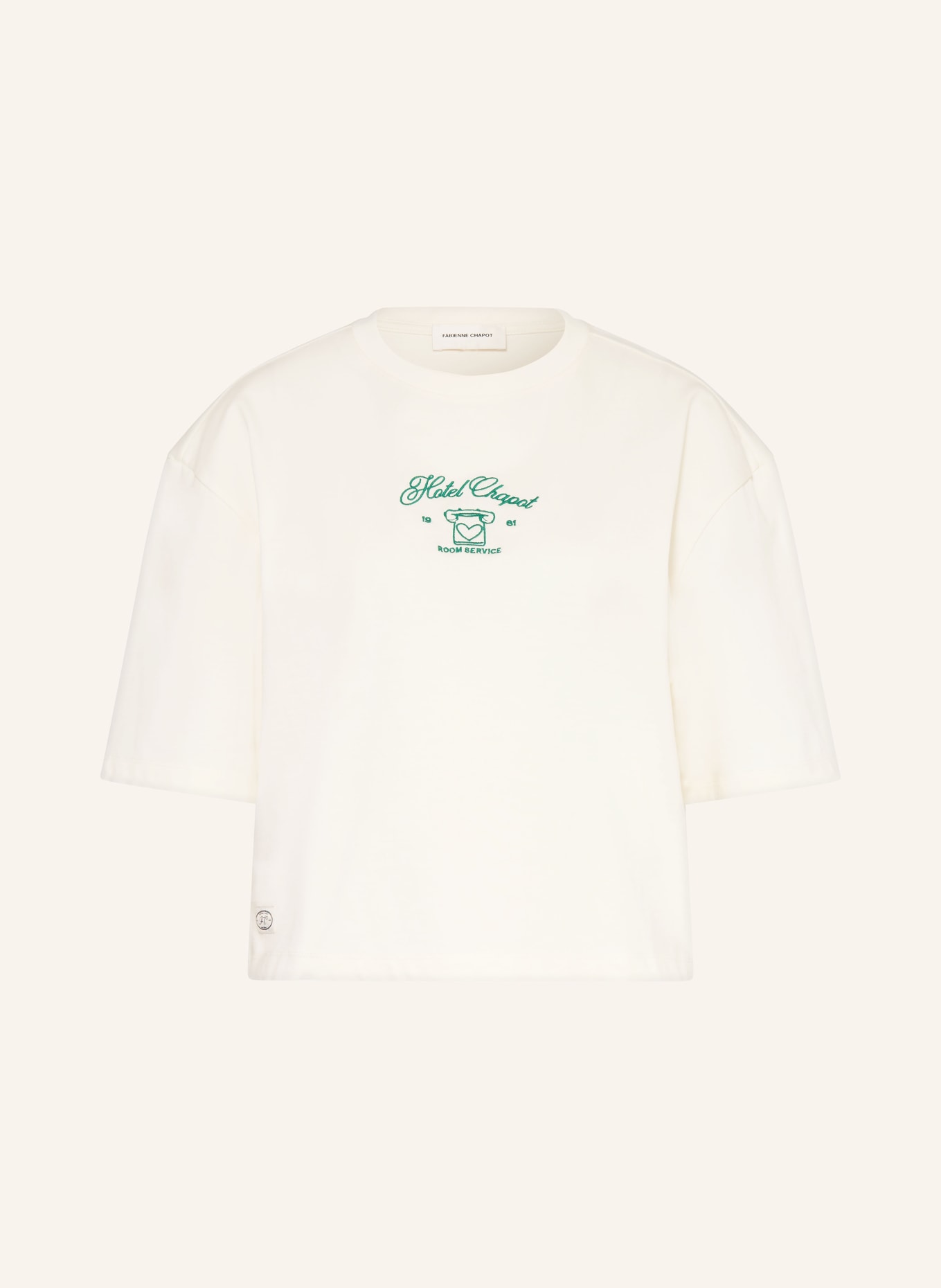 FABIENNE CHAPOT T-shirt BENJA: BLANC / VERT