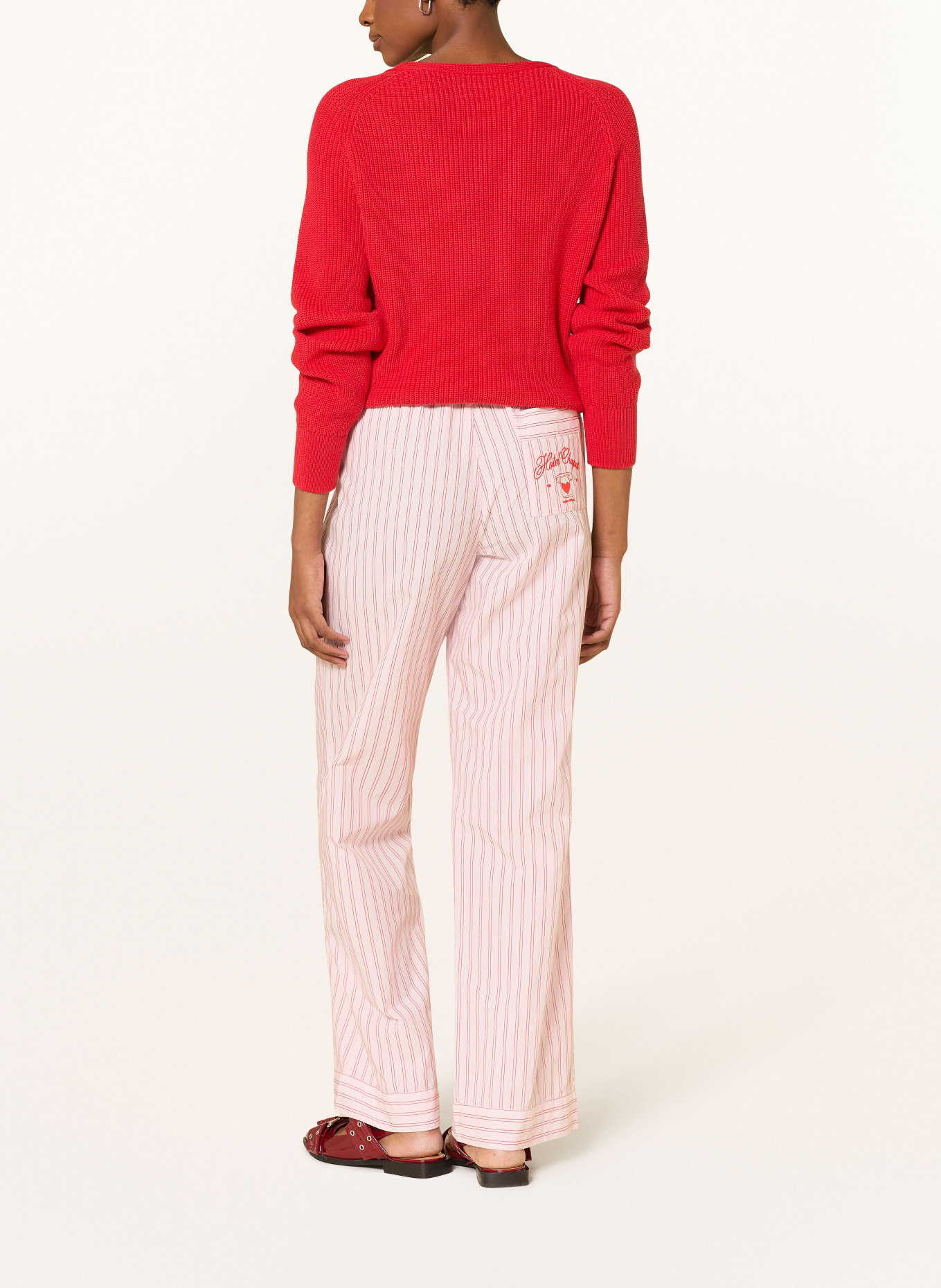 FABIENNE CHAPOT Pantalon Marlène AXEL: ROSE / ROUGE / BLANC