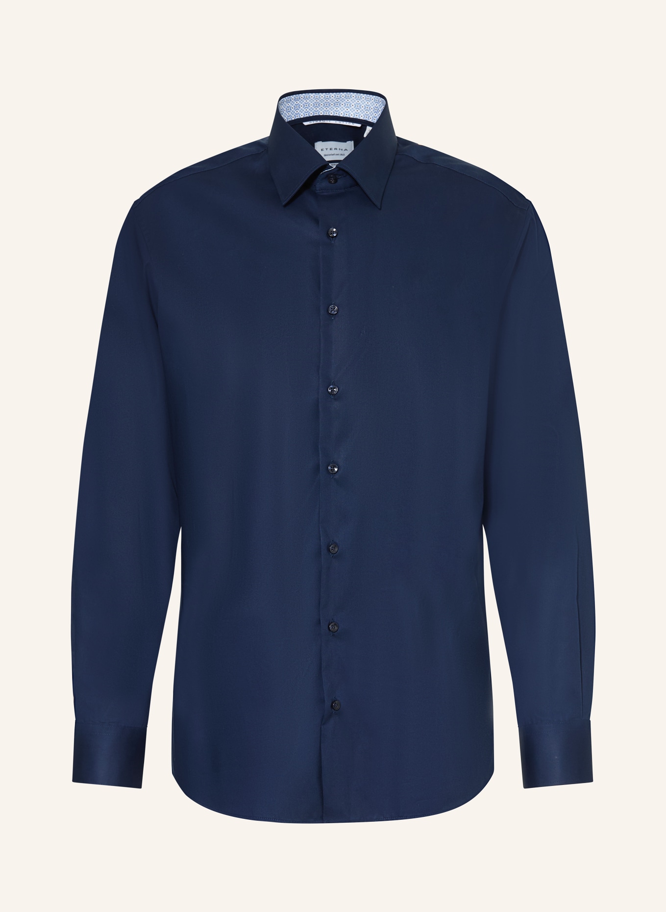 ETERNA Modern Fit Shirt: DARK BLUE