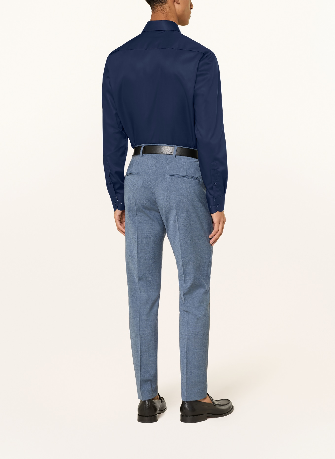 ETERNA Modern Fit Shirt: DARK BLUE