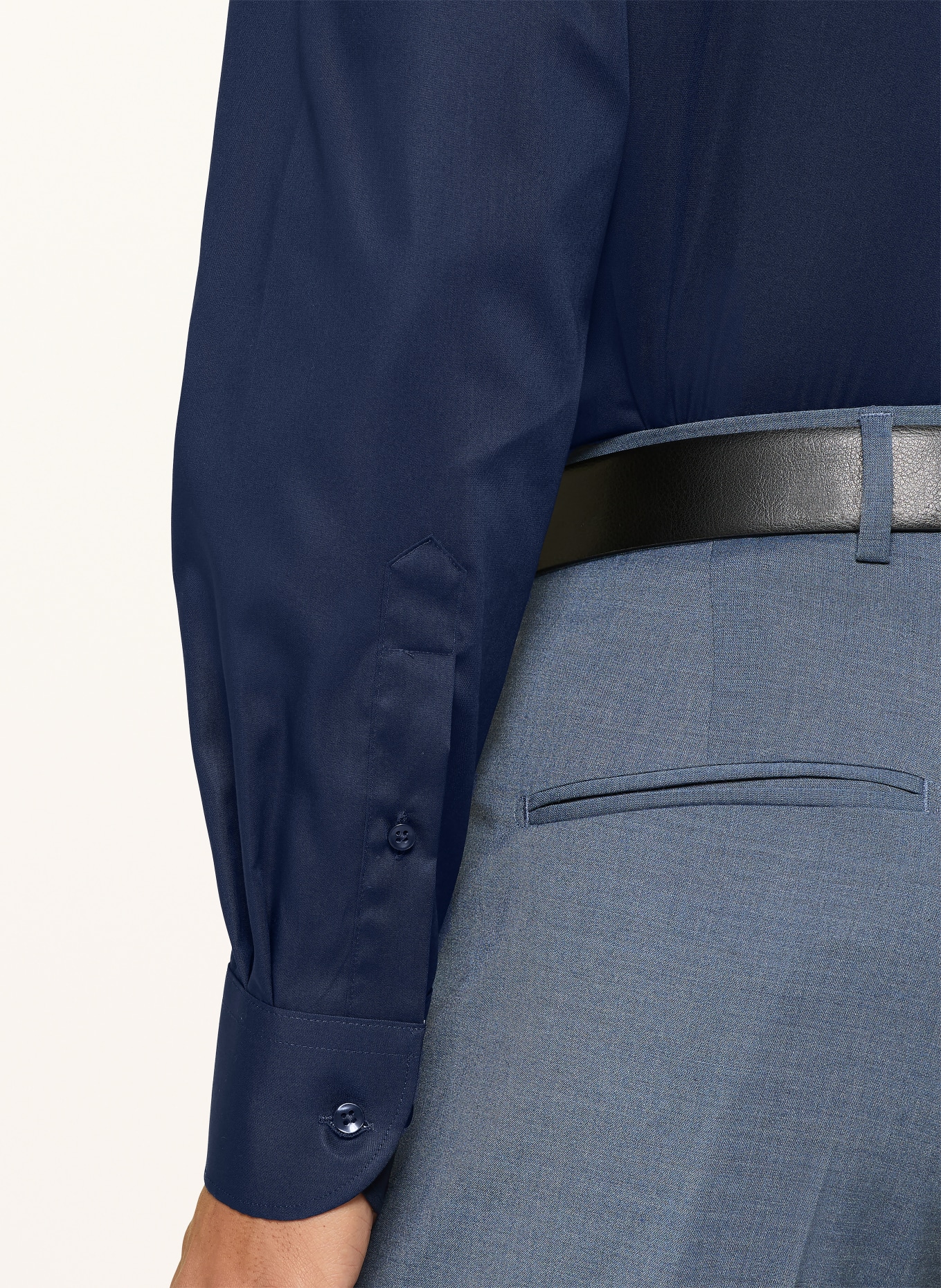 ETERNA Modern Fit Shirt: DARK BLUE