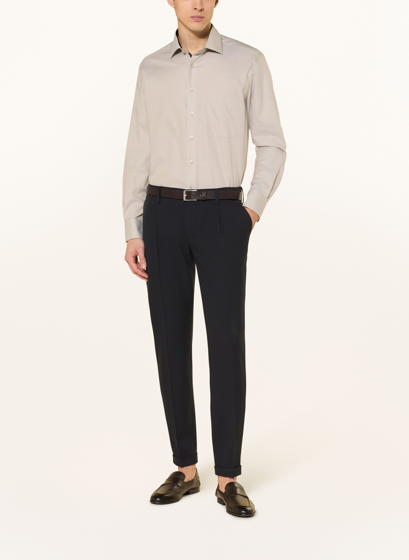 ETERNA Hemd Comfort Fit: BEIGE