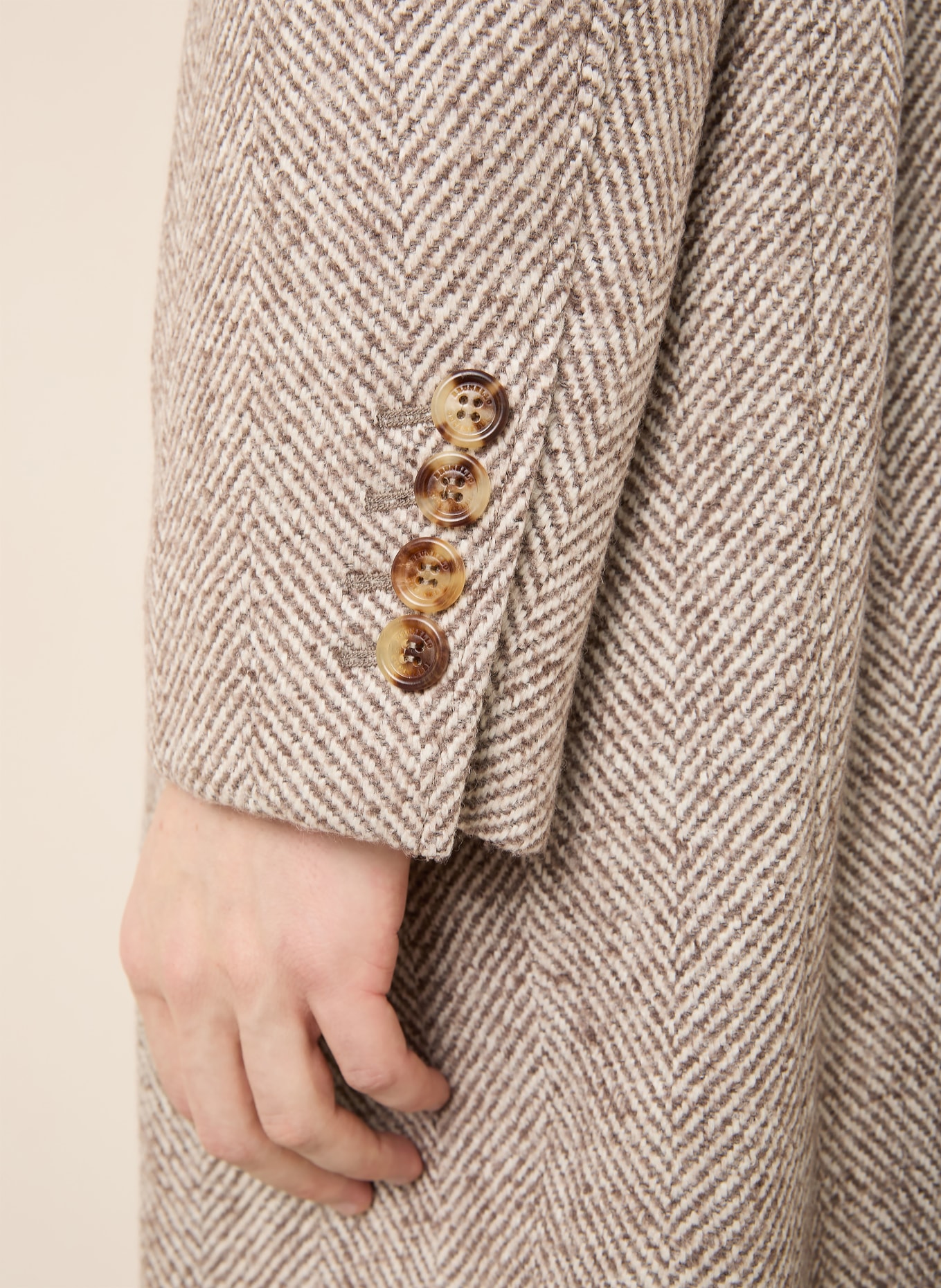 BRUNELLO CUCINELLI Mantel mit Alpaka: BEIGE / TAUPE