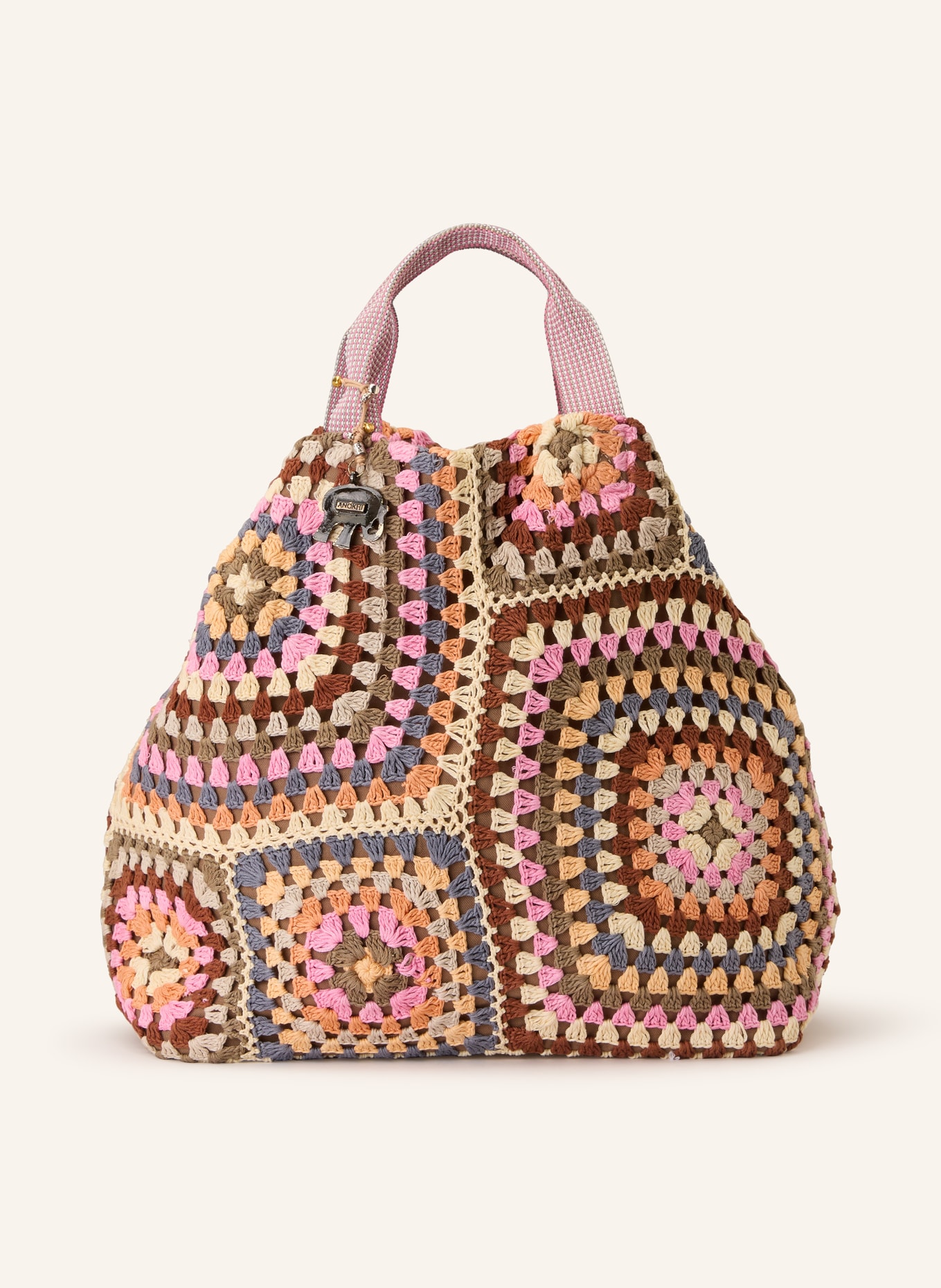 ANOKHI shopper: PINK / BEIGE / BLUE
