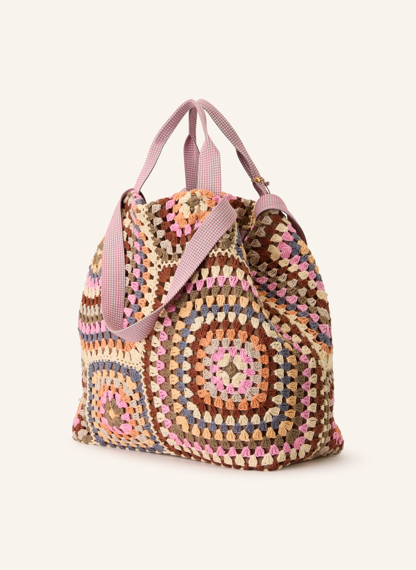 ANOKHI shopper: PINK / BEIGE / BLUE