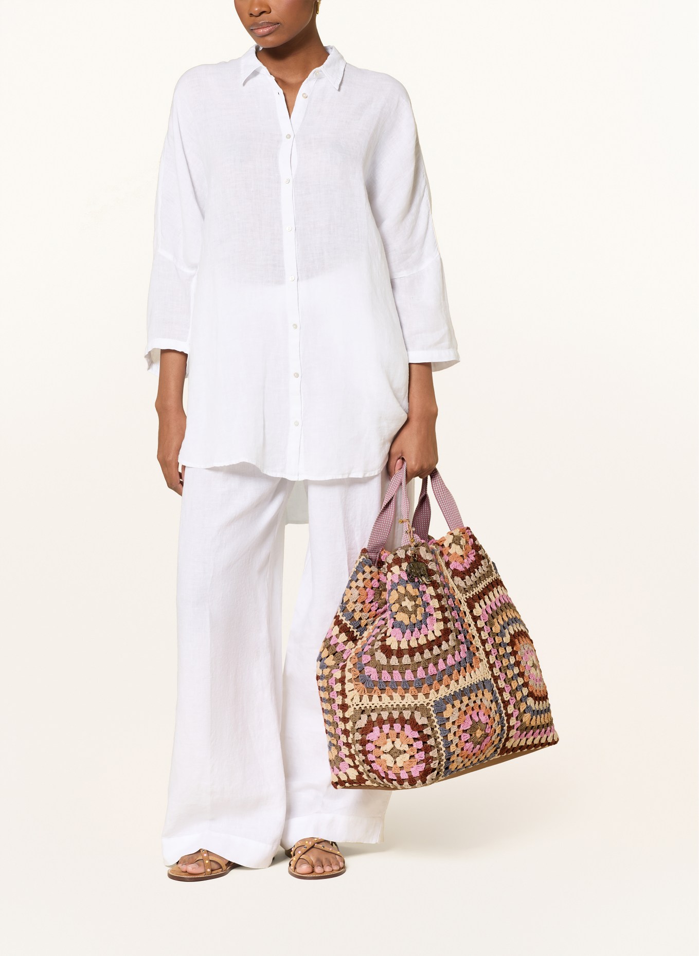 ANOKHI shopper: PINK / BEIGE / BLUE