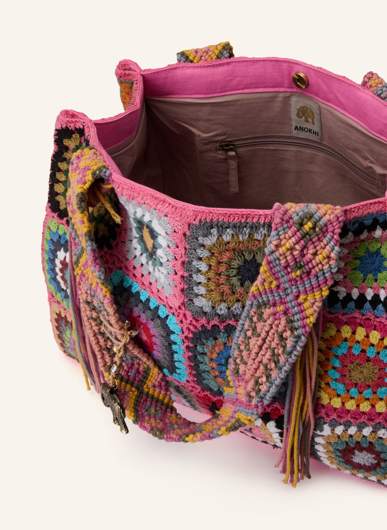 ANOKHI Shopper: ROSA / GELB / HELLBLAU