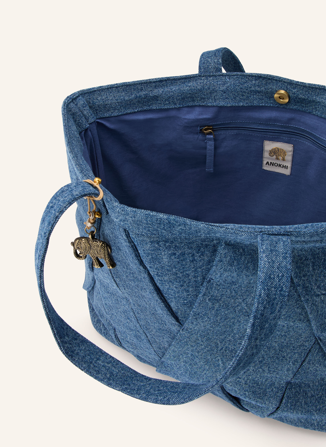 ANOKHI Torba na zakupy LARGE: NIEBIESKI