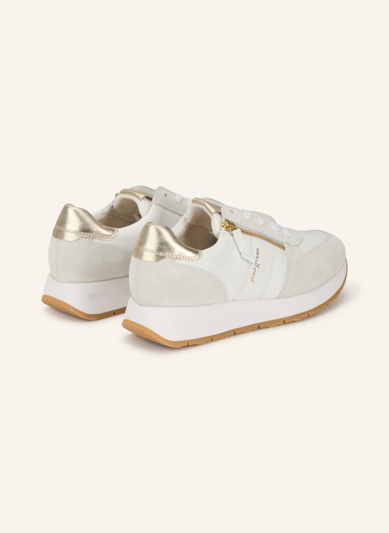 paul green sneaker: WHITE / SILVER / LIGHT GRAY