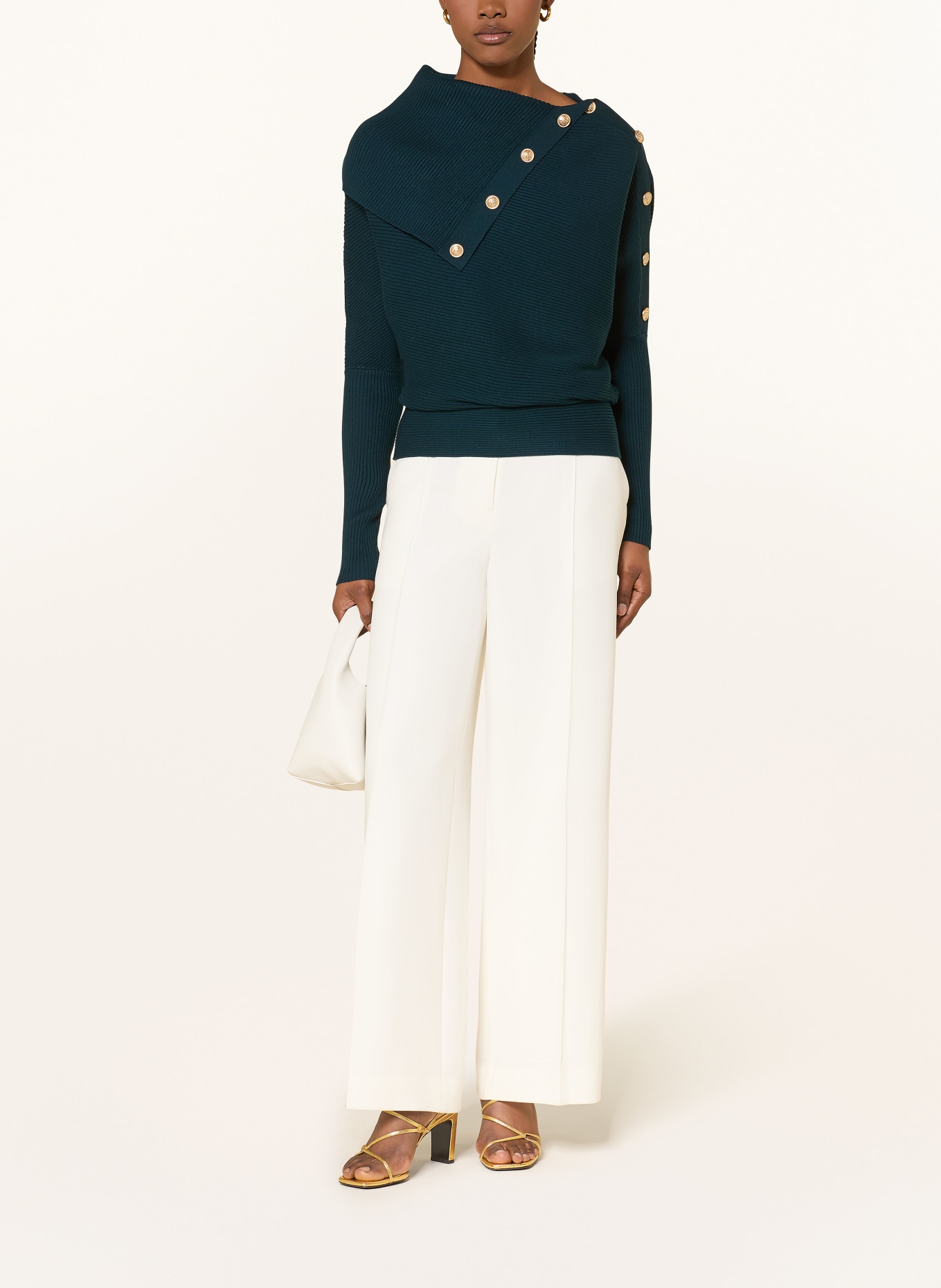 REISS Pullover LEXI: DUNKELGRÜN