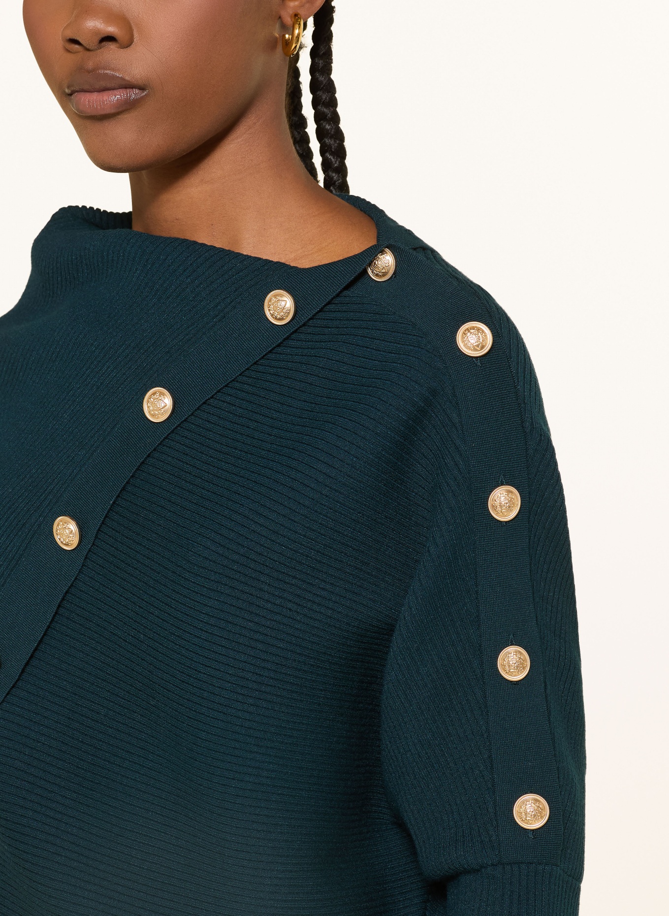 REISS Pullover LEXI: DUNKELGRÜN