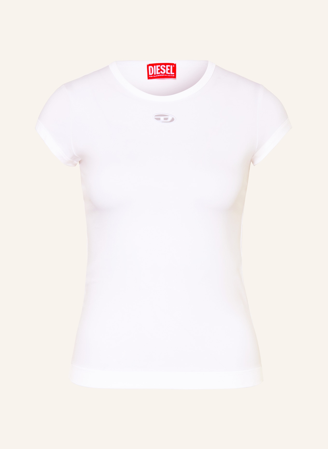 DIESEL T-Shirt T-ANGIE-OD: WEISS