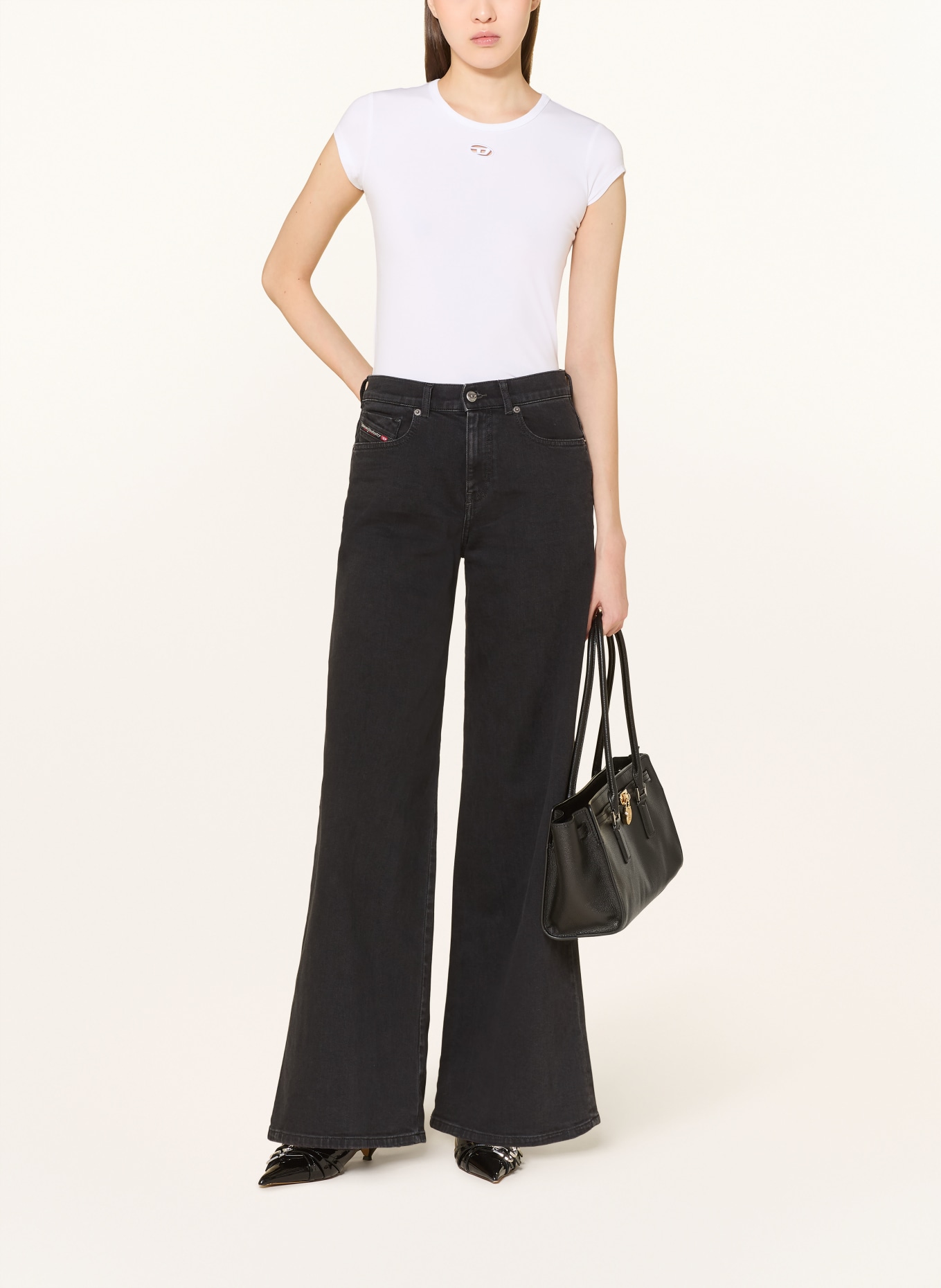 DIESEL T-Shirt T-ANGIE-OD: WEISS