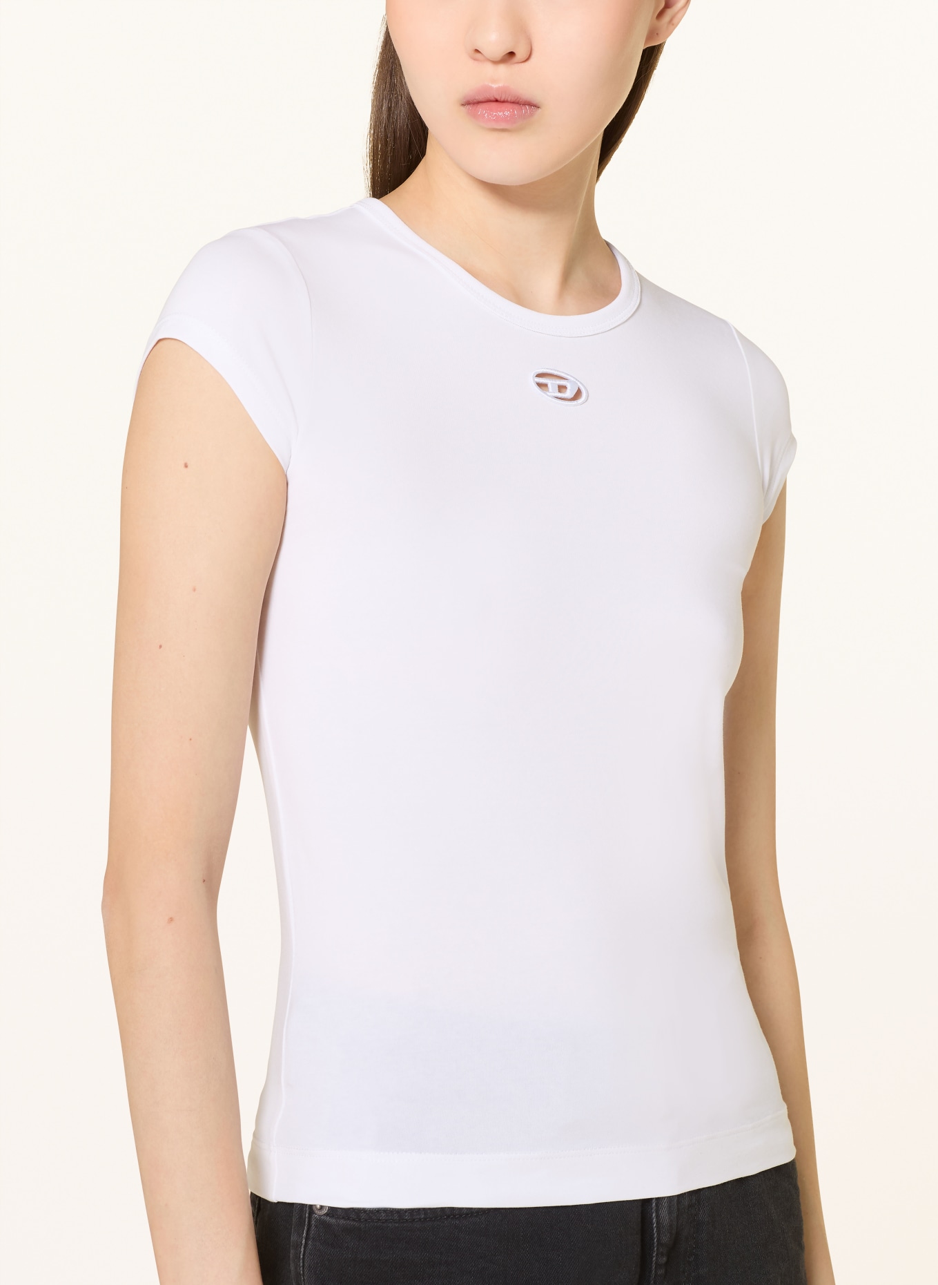 DIESEL T-Shirt T-ANGIE-OD: WEISS