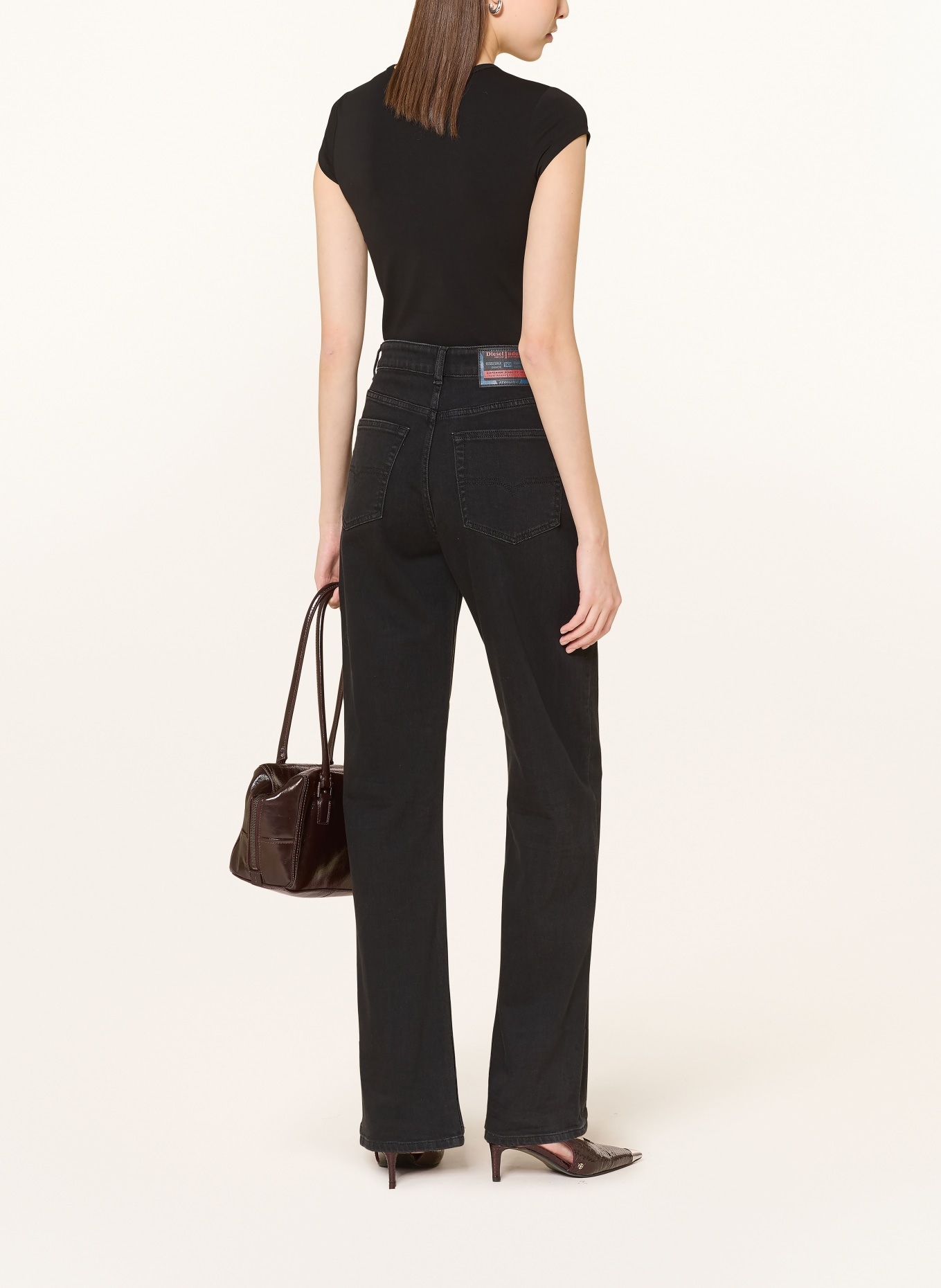 DIESEL T-Shirt T-ANGIE-OD: SCHWARZ