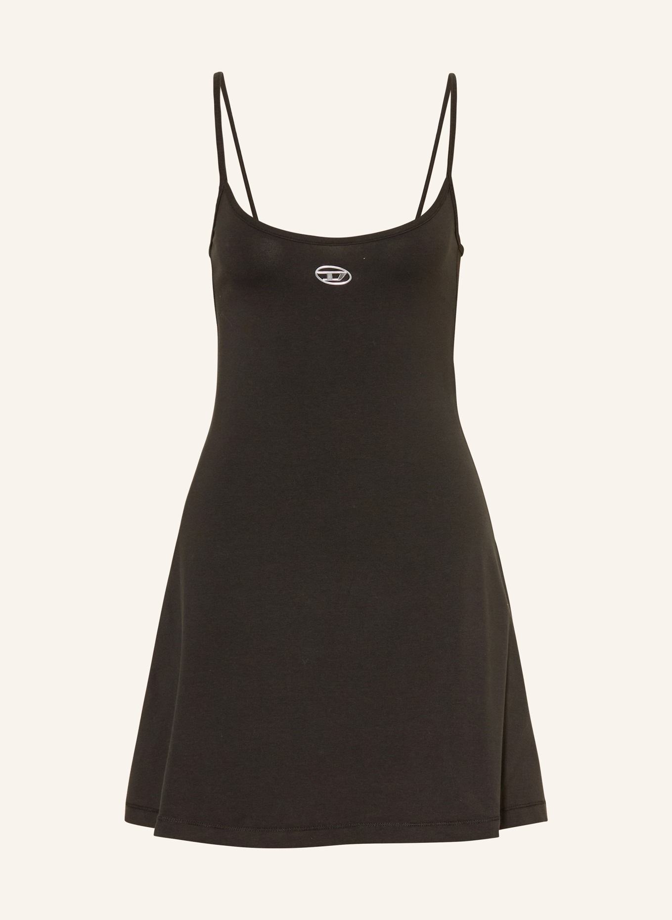 DIESEL Sukienka z dżerseju D-NEWHOP-OD: CZARNY