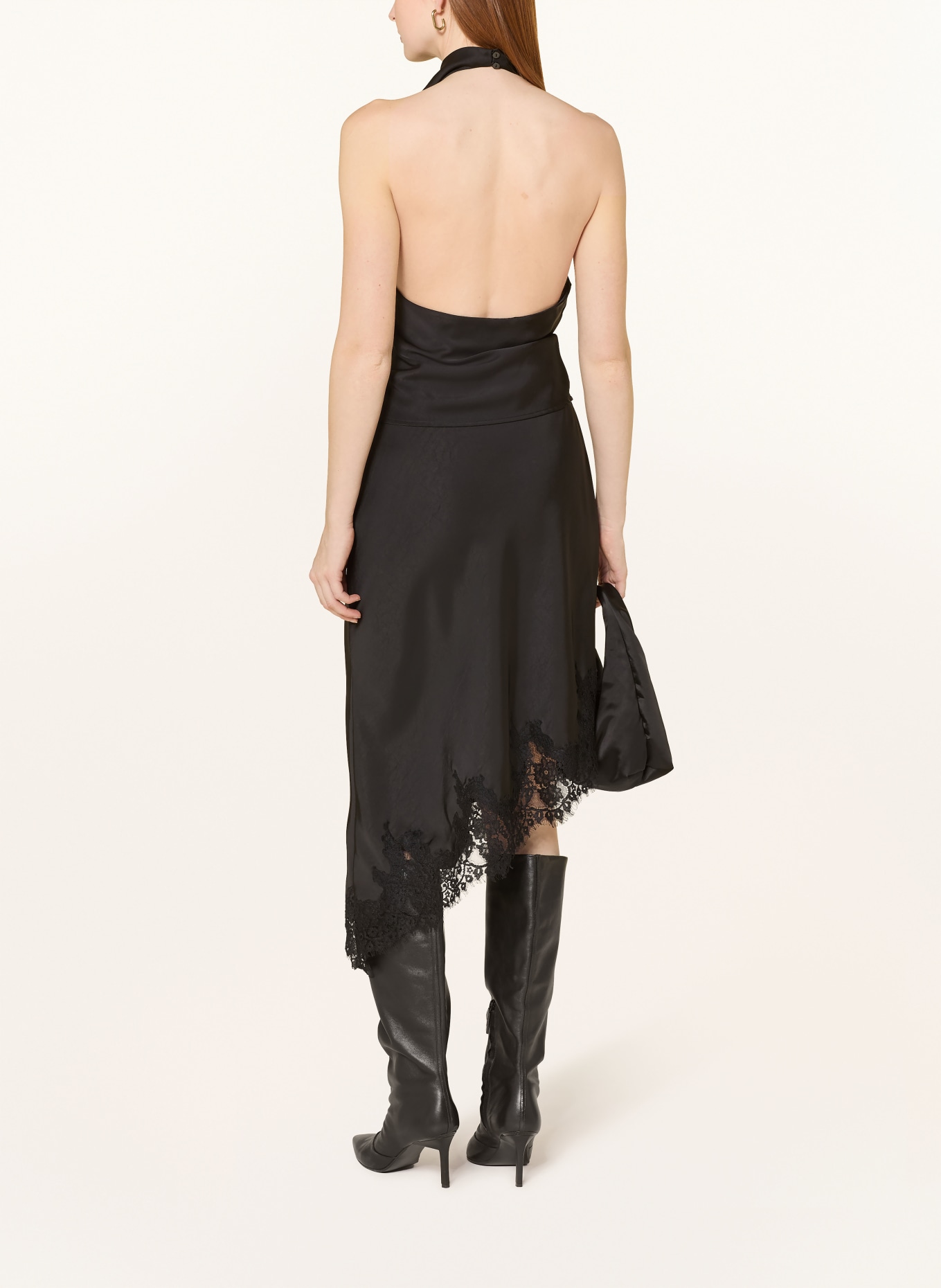 NEO NOIR Satintop SANIA: SCHWARZ