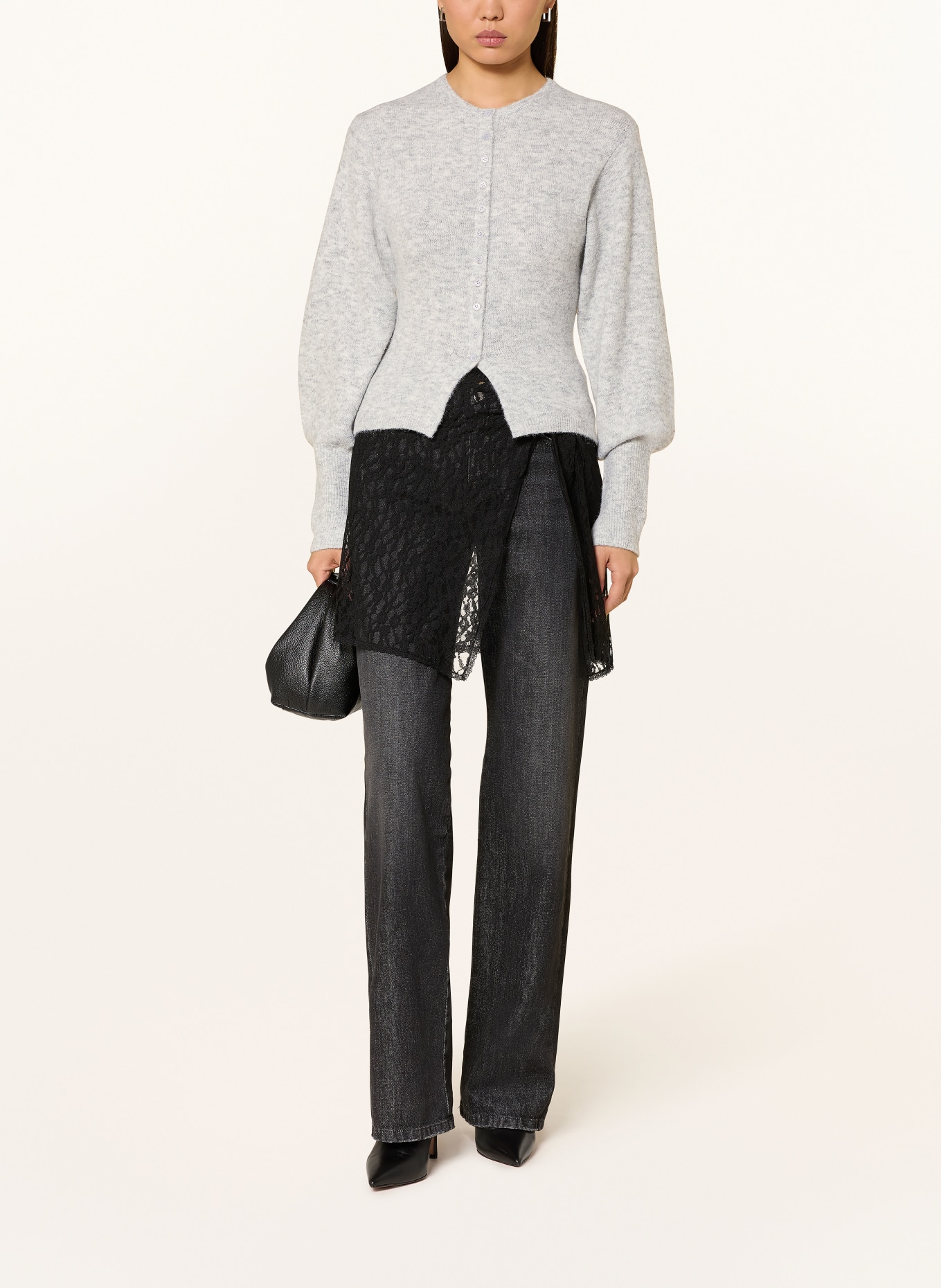 NEO NOIR BRIANO cardigan: GRAY