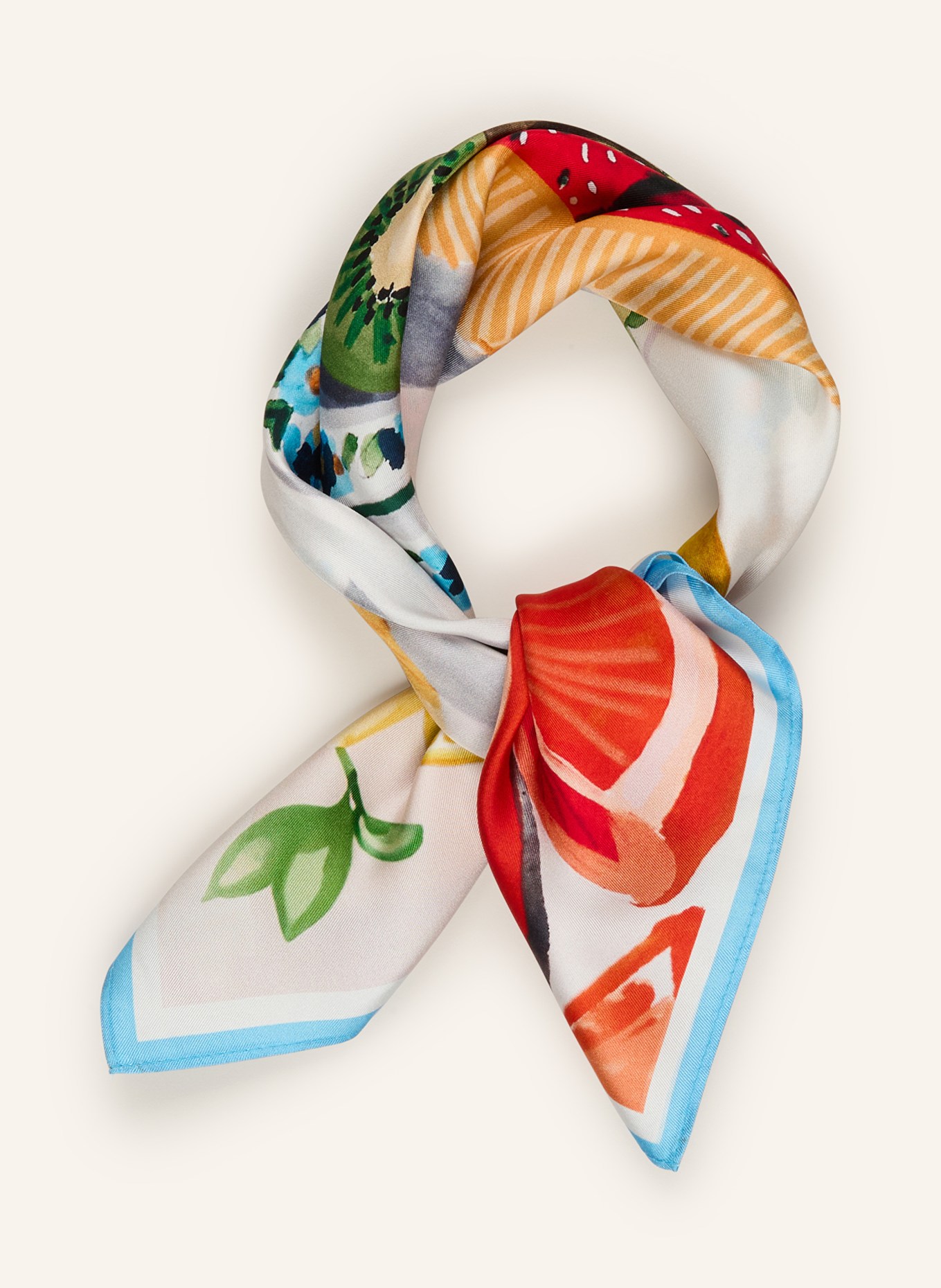 darling harbour silk scarf: MULTICOLOR