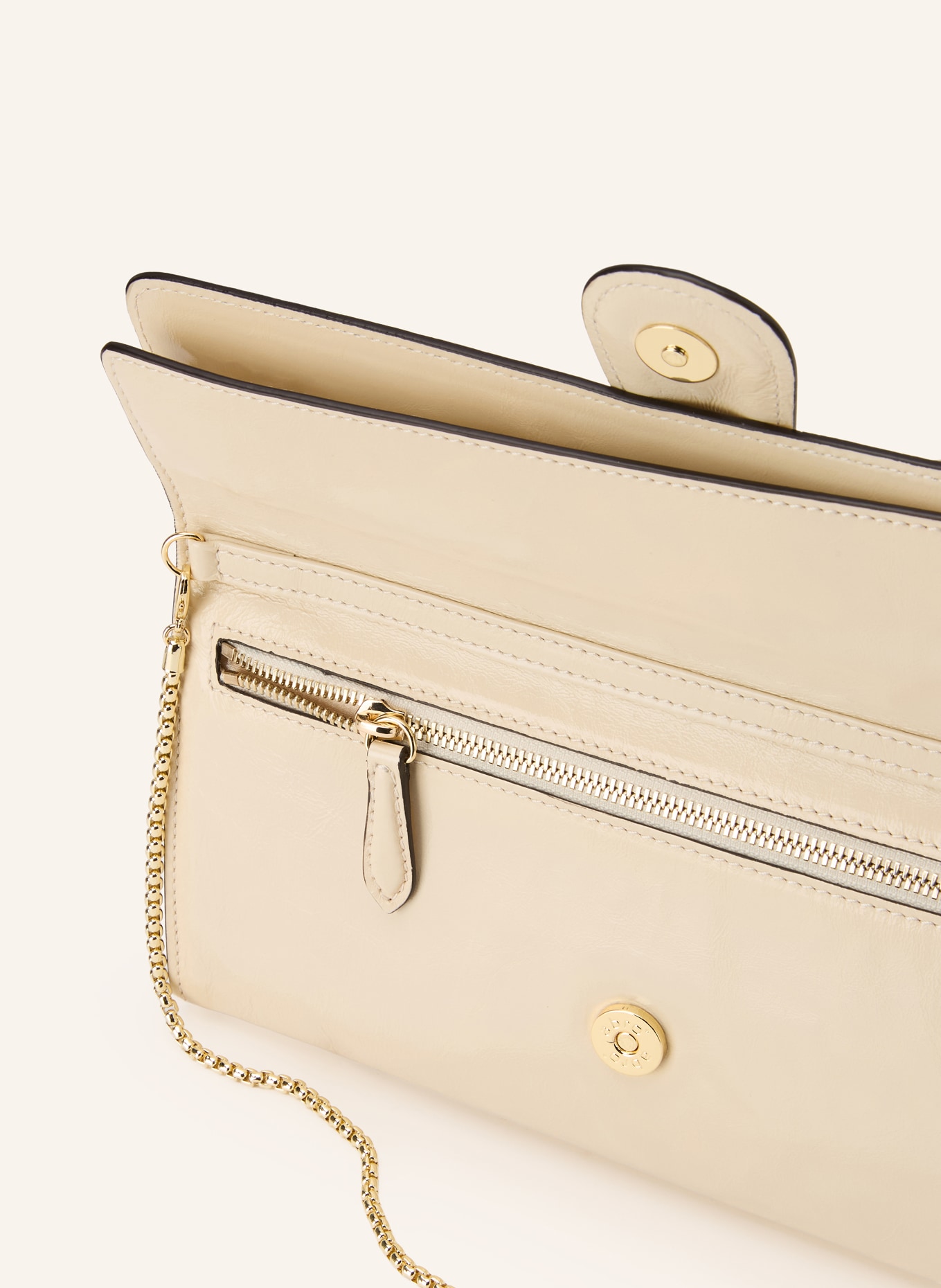 abro Clutch LUNA: ECRU / ZŁOTY