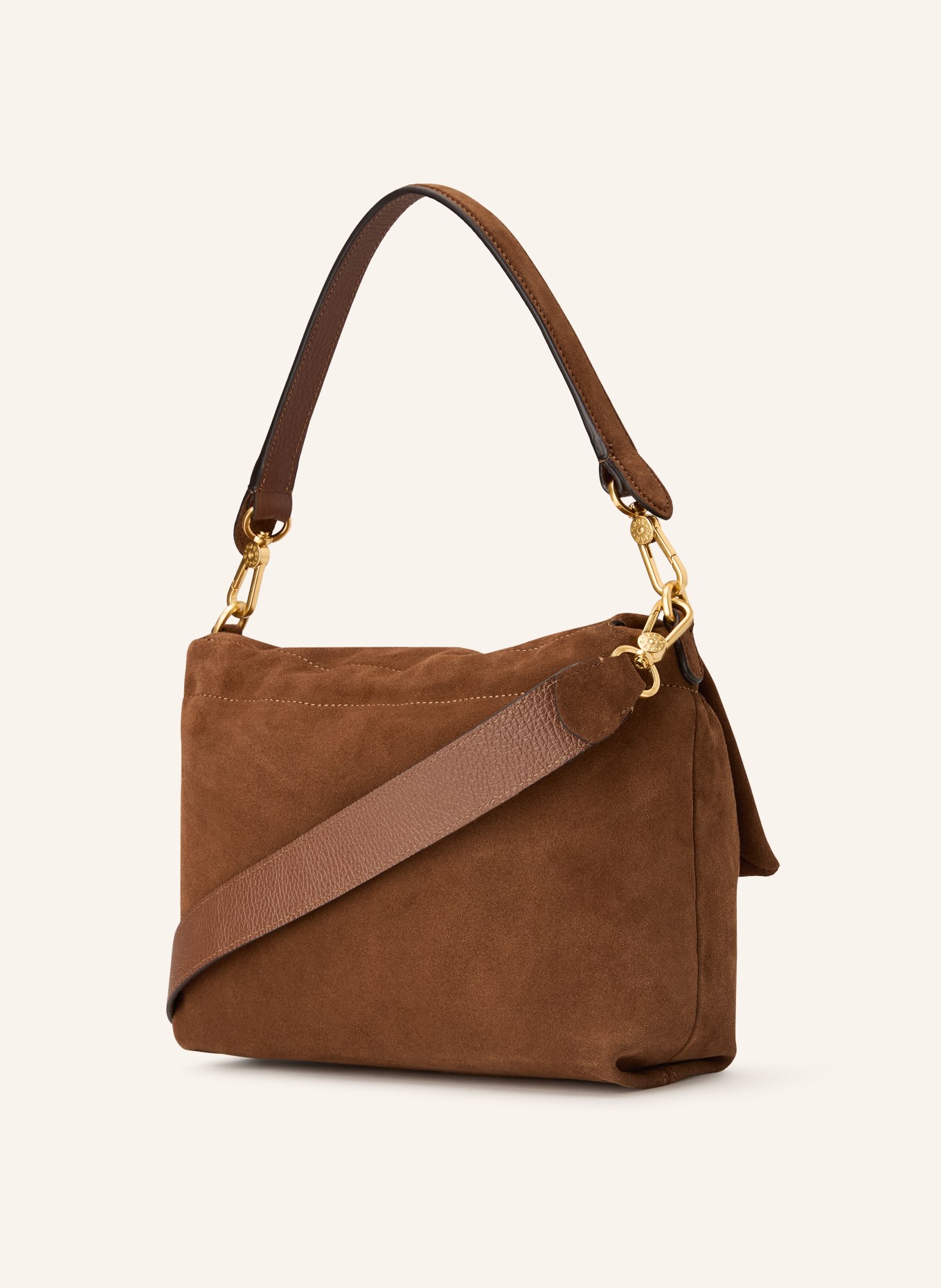 abro Taška přes rameno TEMI: HNĚDÁ / ZLATÁ