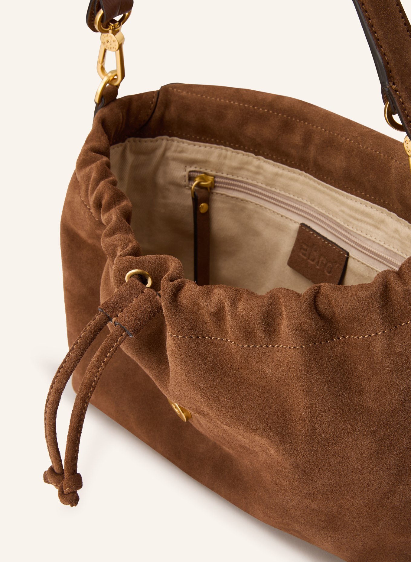 abro Taška přes rameno TEMI: HNĚDÁ / ZLATÁ