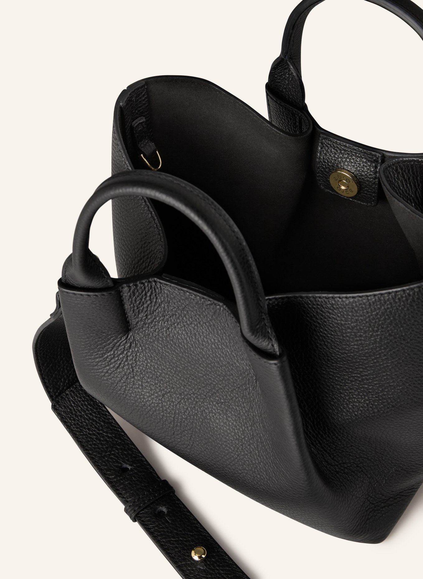 abro Torebka ESSENTIAL SMALL z woreczkiem: CZARNY / ZŁOTY