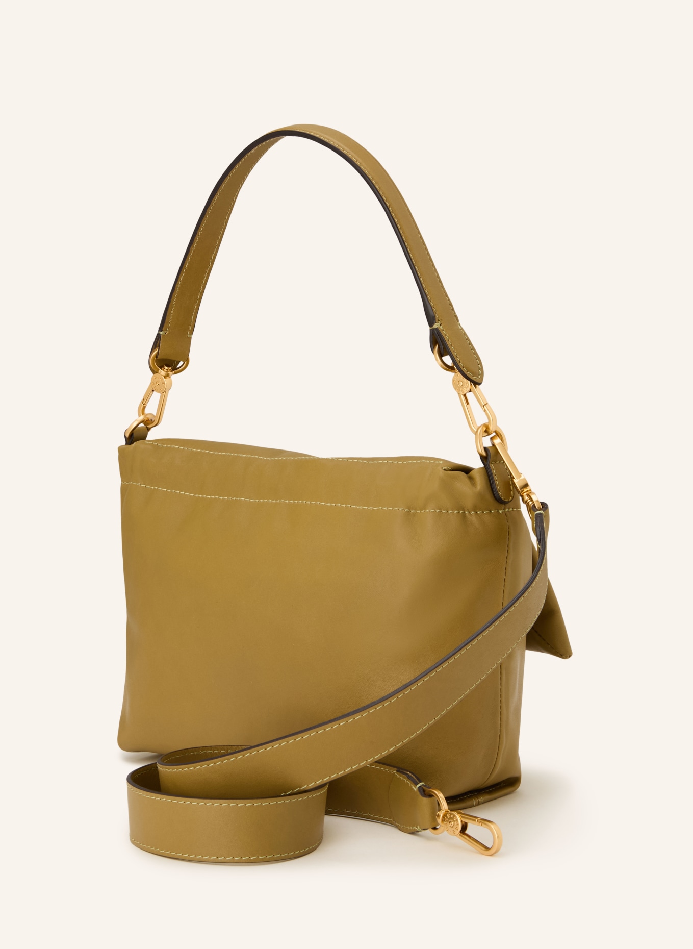 abro Schultertasche TEMI MEDIUM: OLIV / GOLD