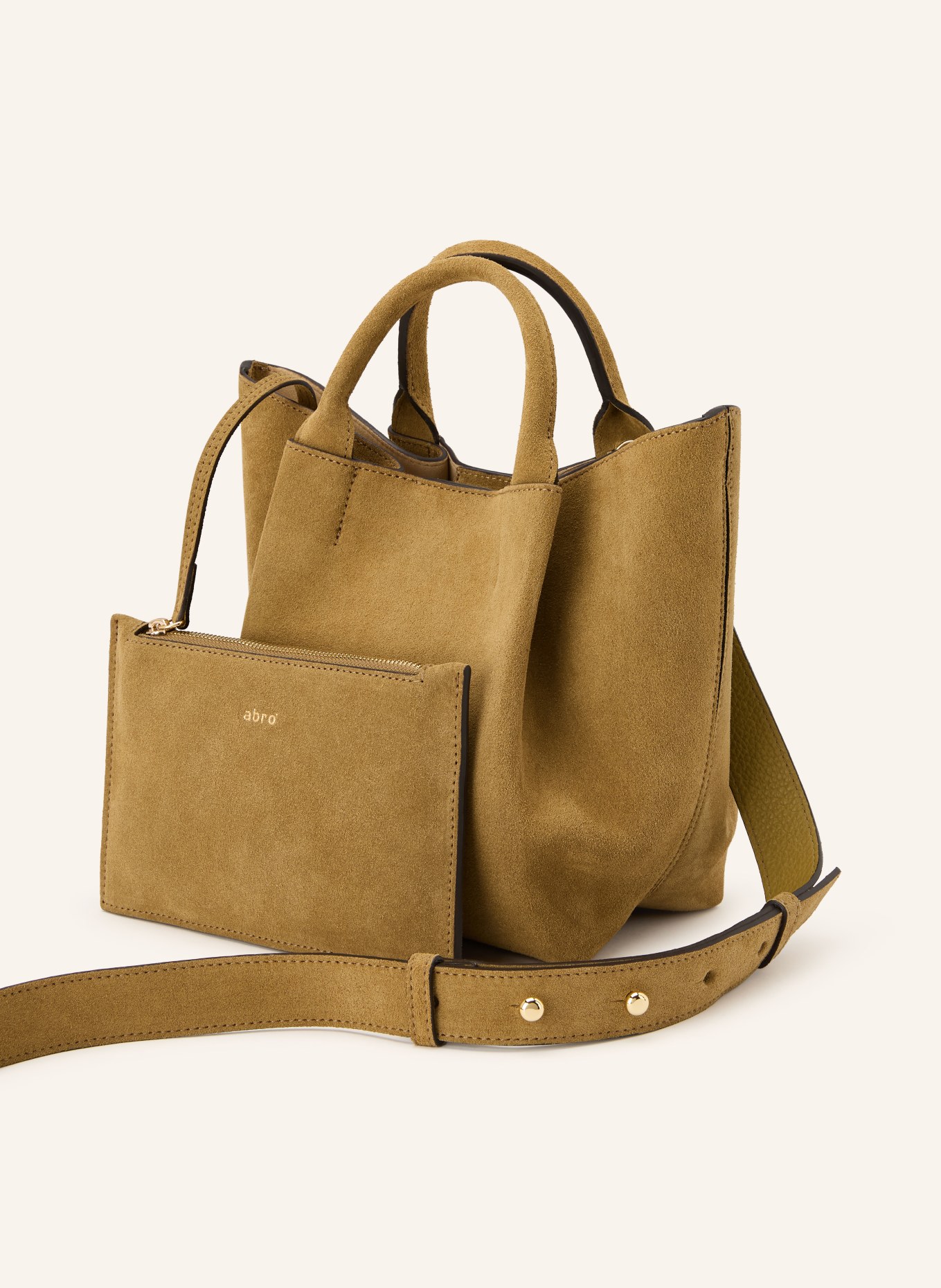 abro ESSENTIAL handbag with pouch: KHAKI