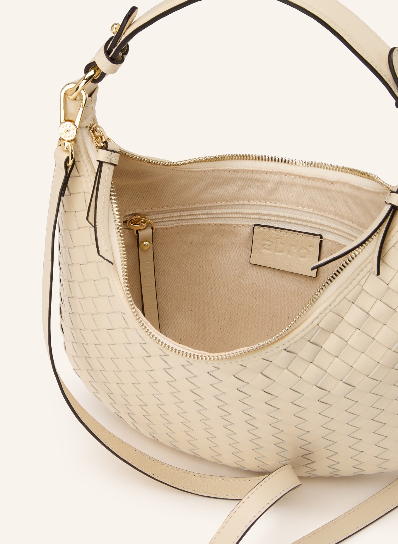 abro NANA drawstring bag: CREAM