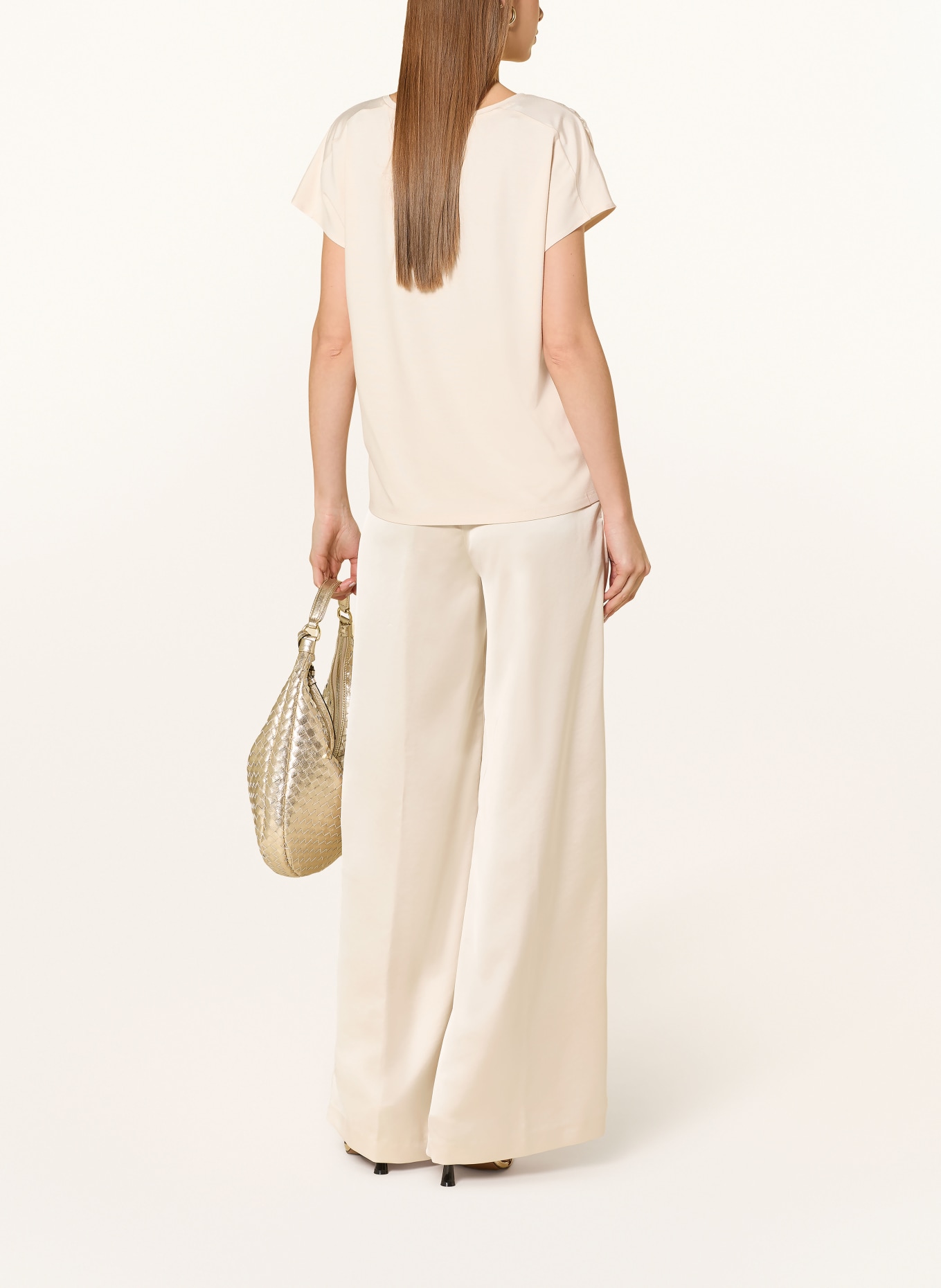 JOOP! Bluzka TANCY z mieszanki materiałów: JASNOŻÓŁTY