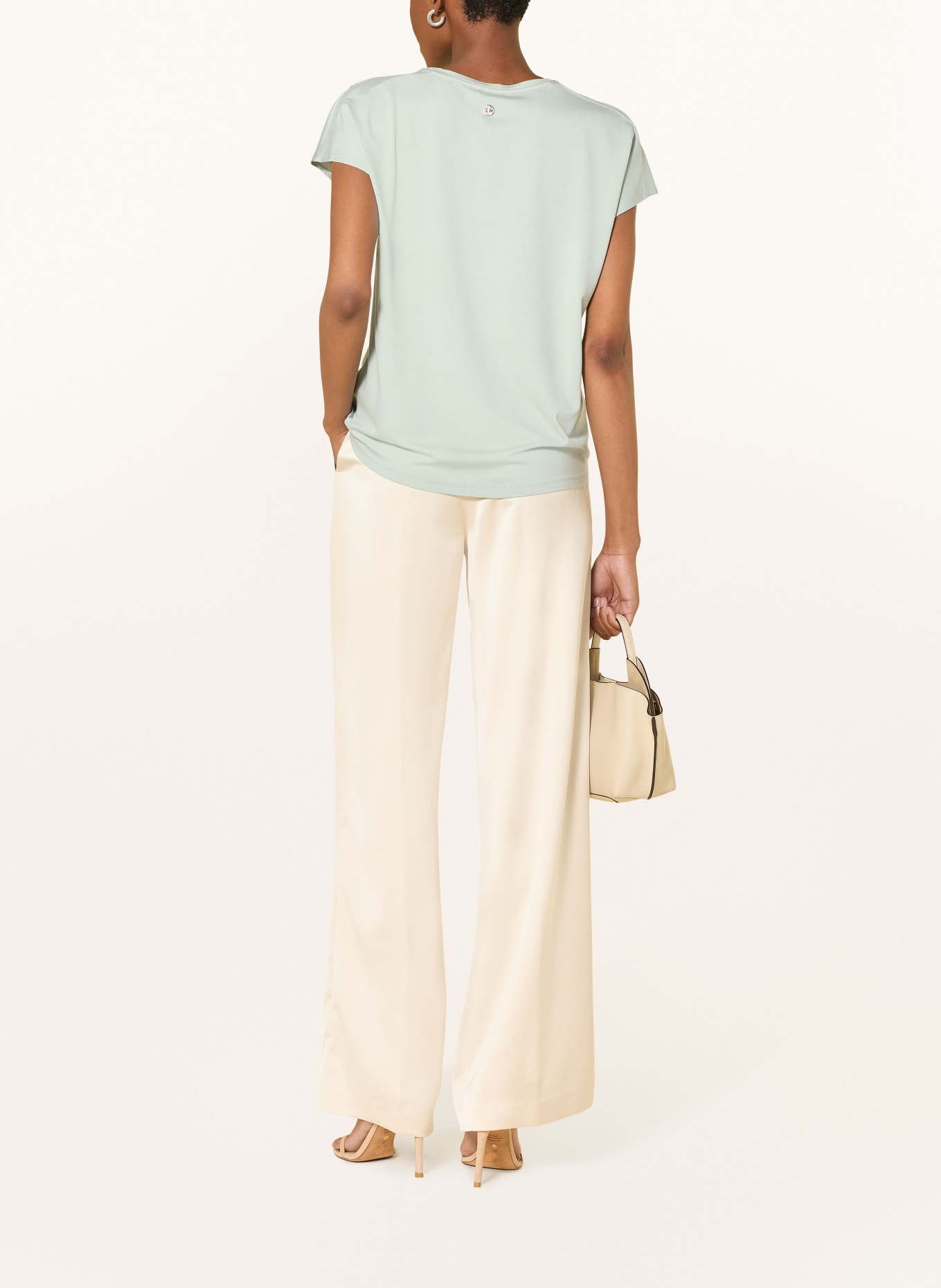 JOOP! Blůza TANCY z kombinace materiálů: TYRKYSOVÁ