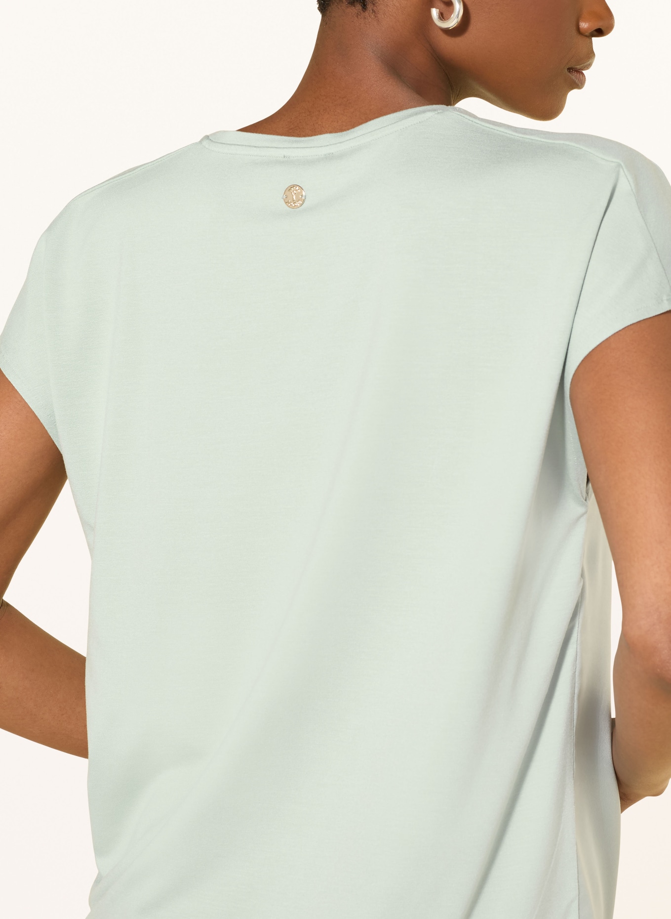 JOOP! Blůza TANCY z kombinace materiálů: TYRKYSOVÁ