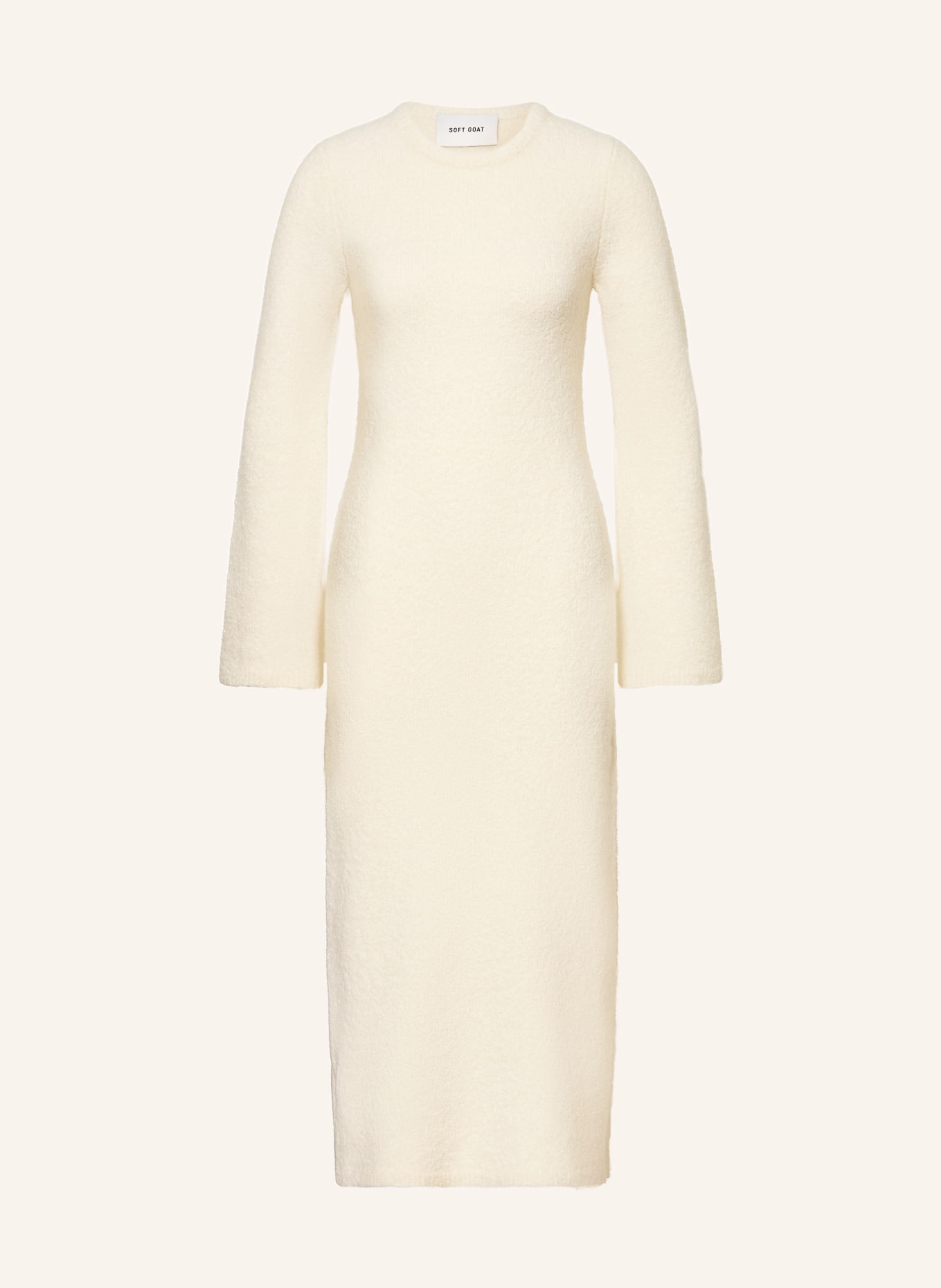 SOFT GOAT Sukienka z dzianiny z kaszmiru: ECRU