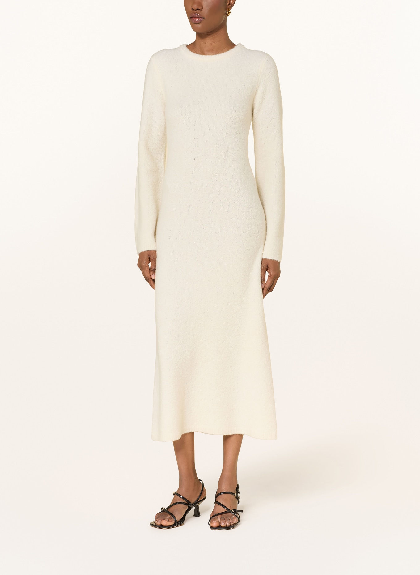 SOFT GOAT Sukienka z dzianiny z kaszmiru: ECRU