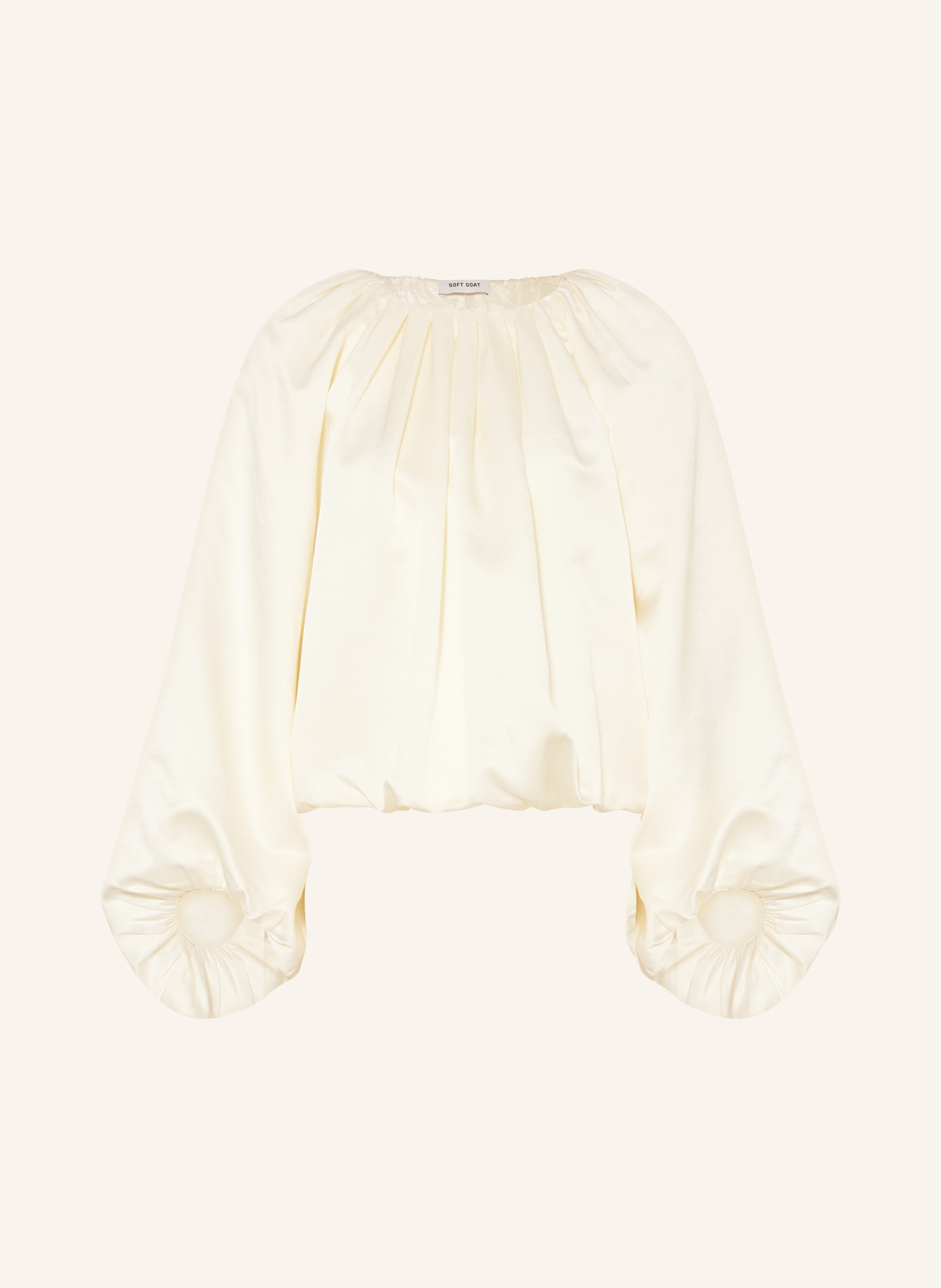 SOFT GOAT blouse shirt: ECRU