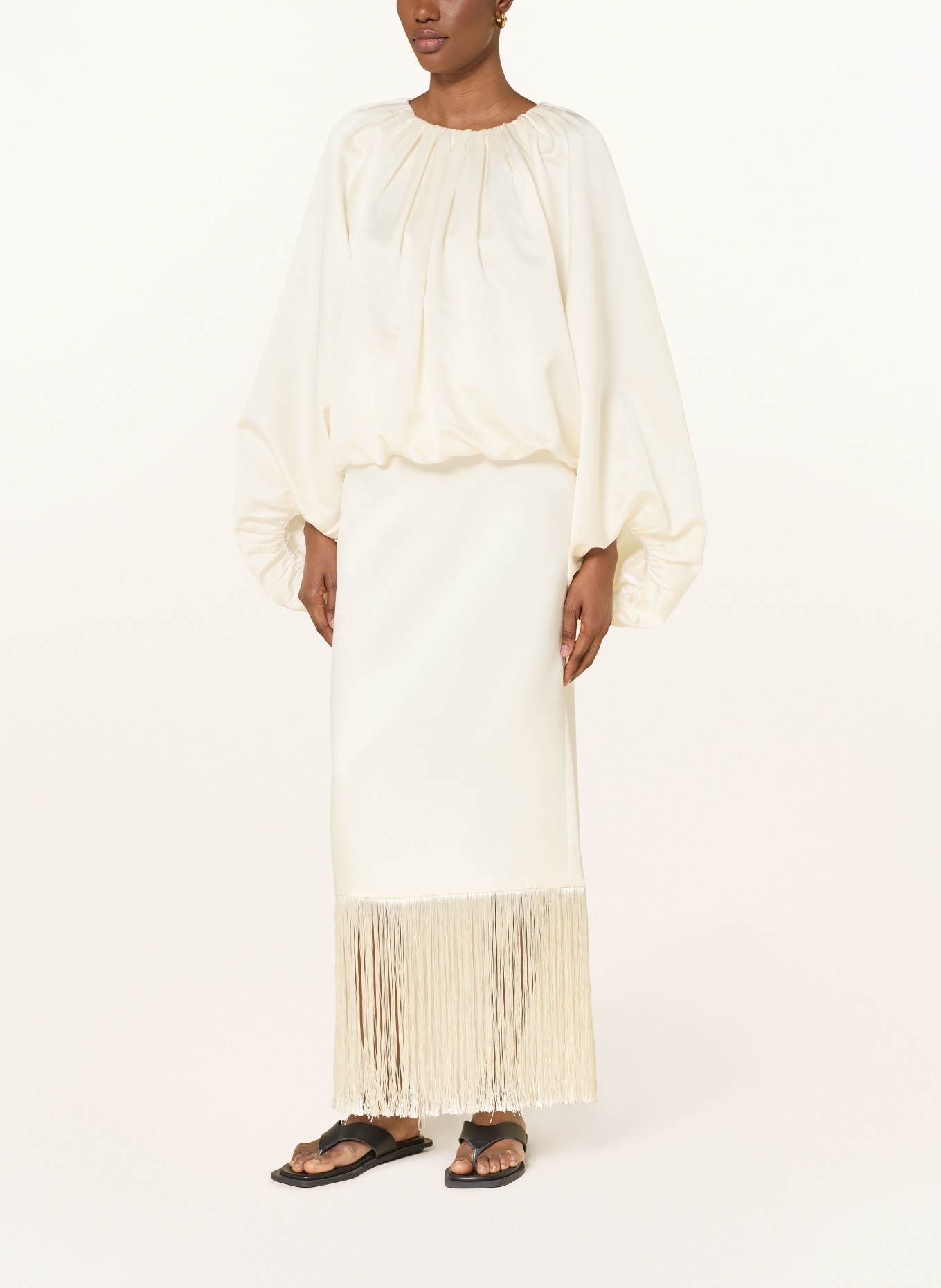 SOFT GOAT blouse shirt: ECRU