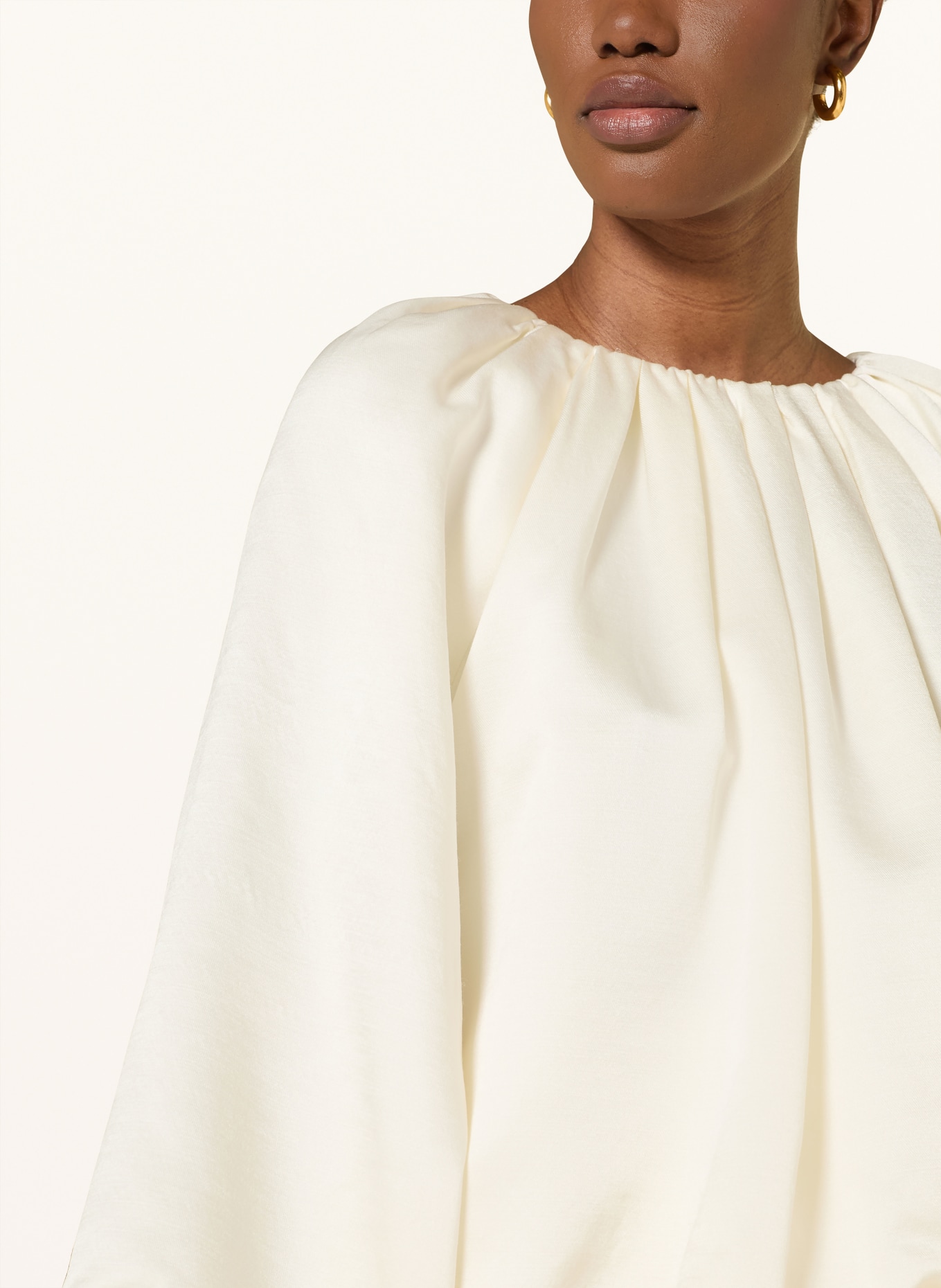 SOFT GOAT blouse shirt: ECRU