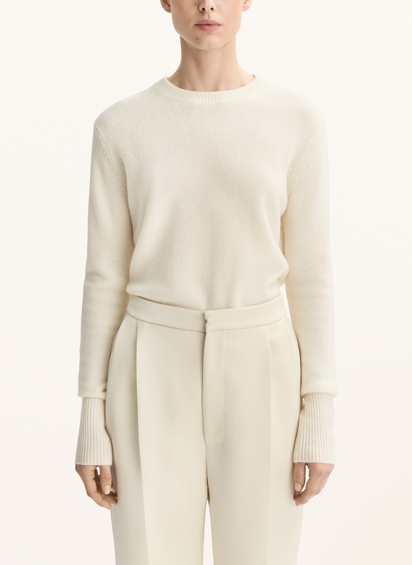 SOFT GOAT Cashmere-Pullover: ECRU
