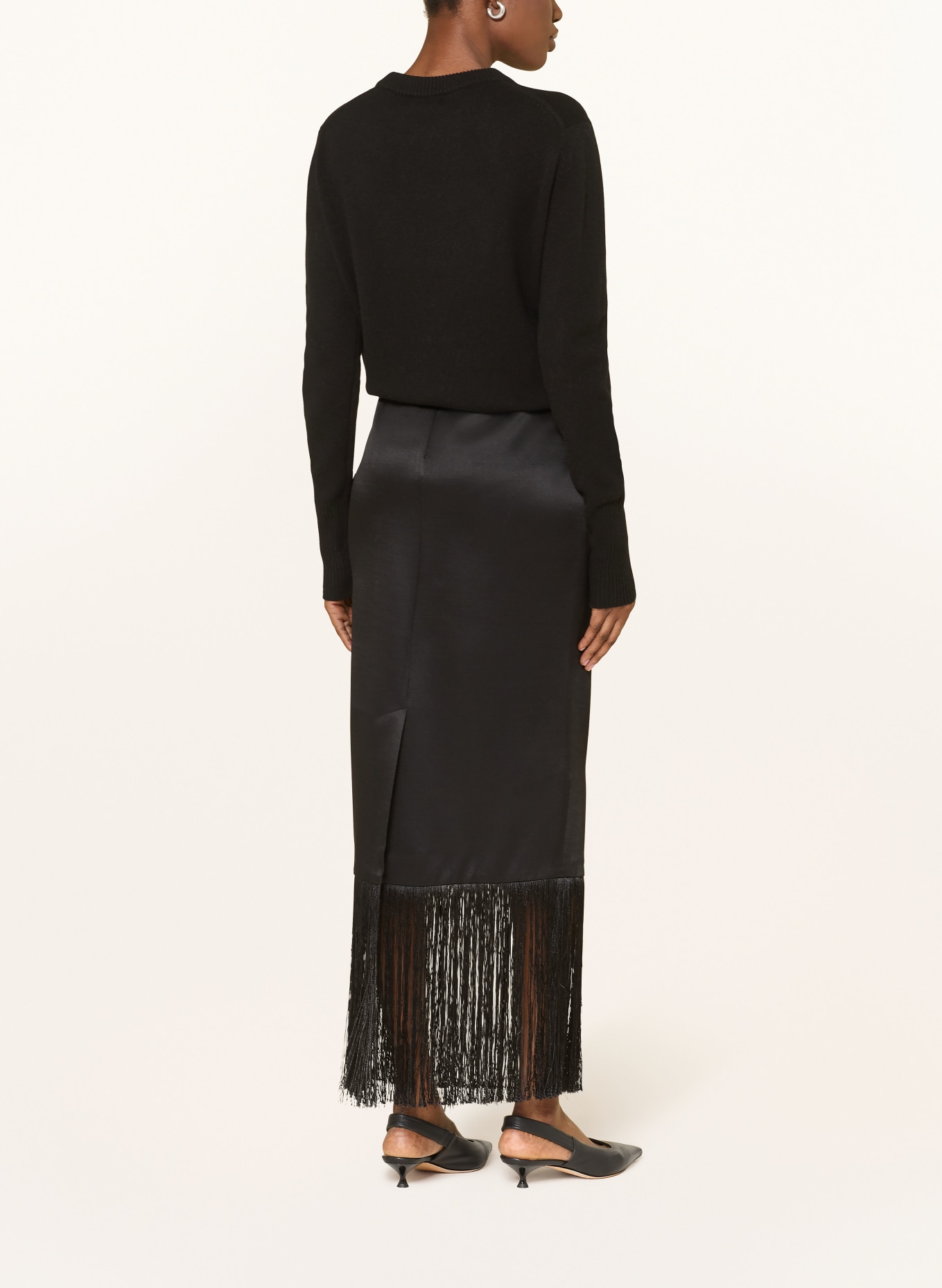 SOFT GOAT cashmere sweater: BLACK