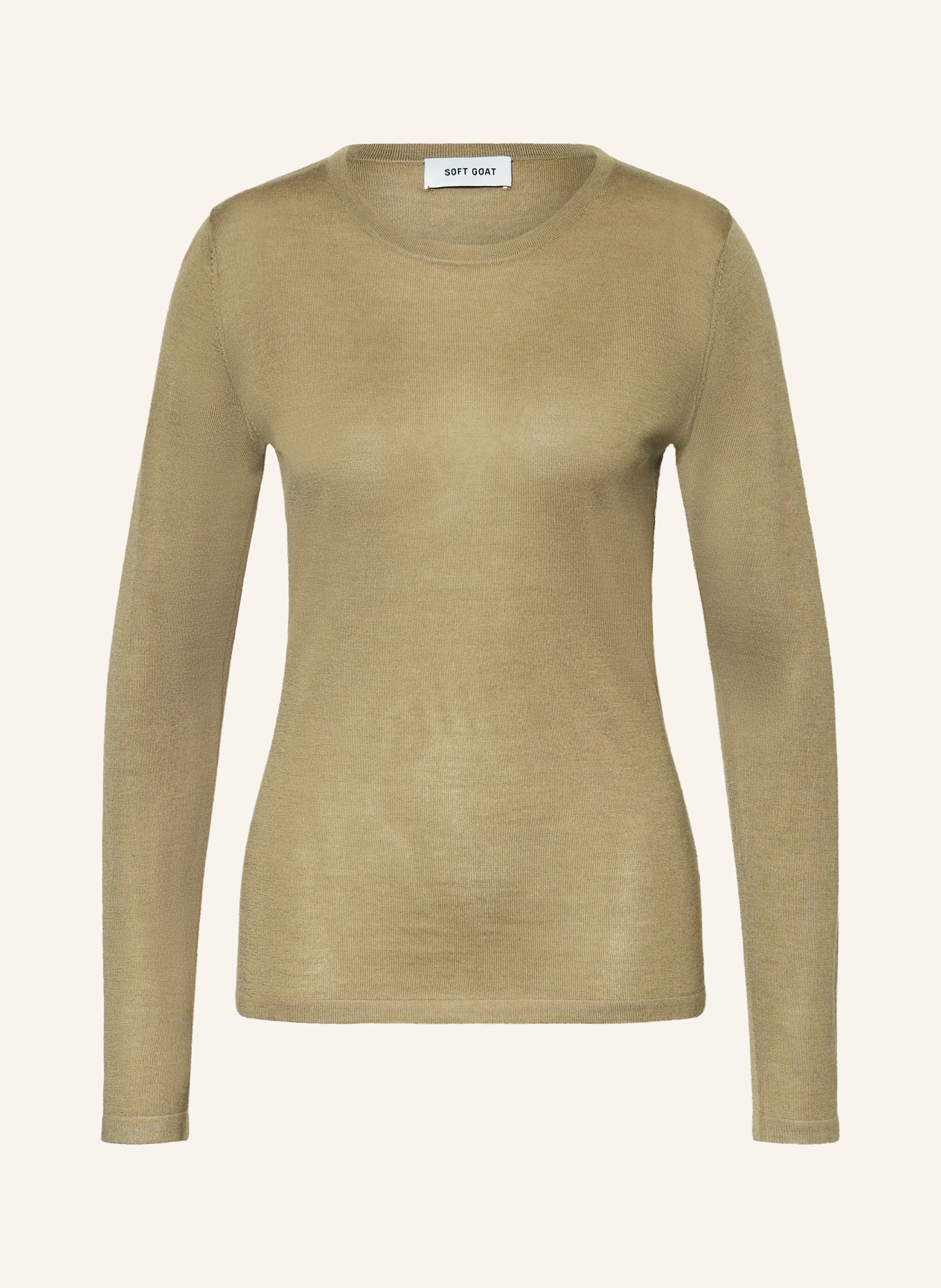 SOFT GOAT Silk sweater with cashmere: GREEN